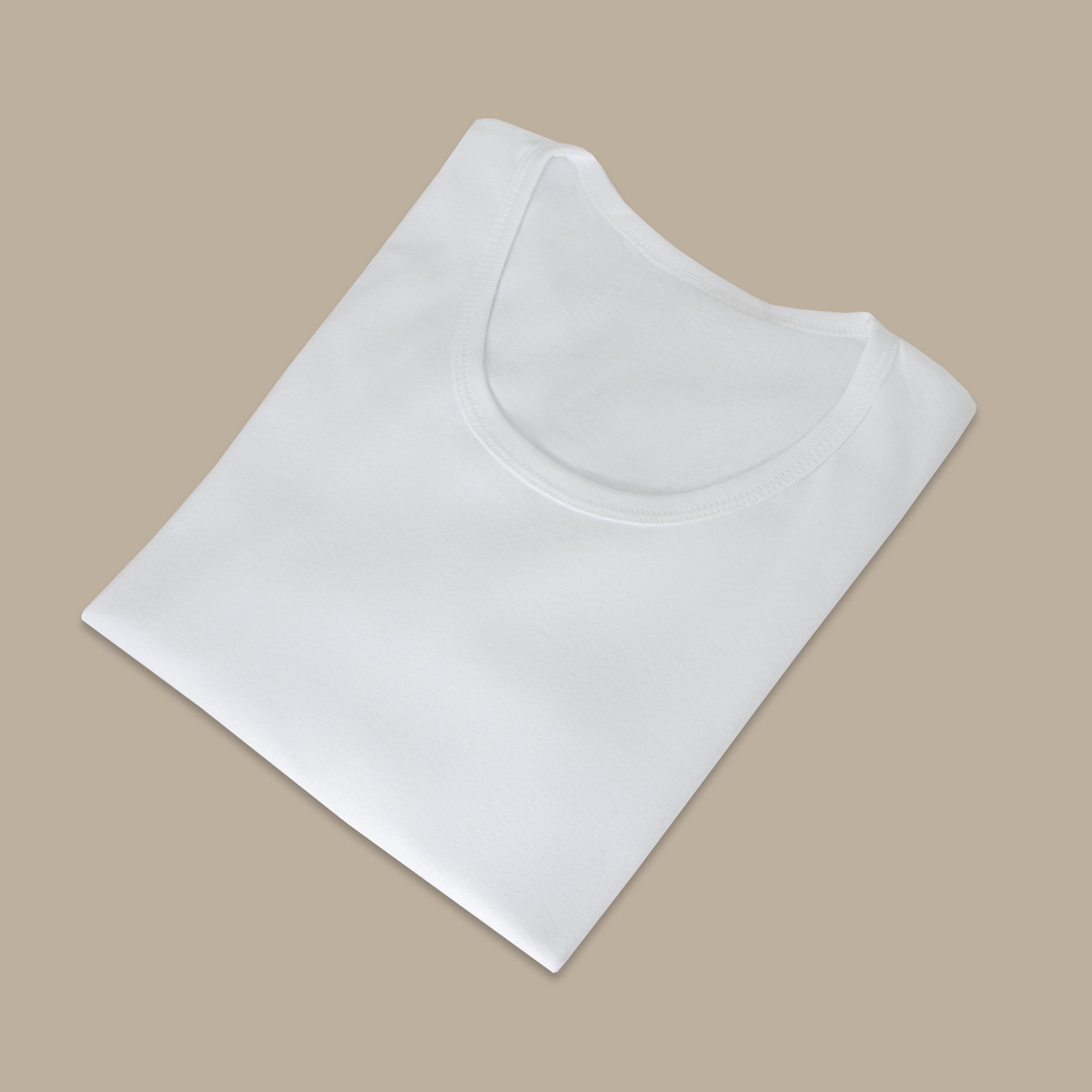 White R-Neck Underwear Tee