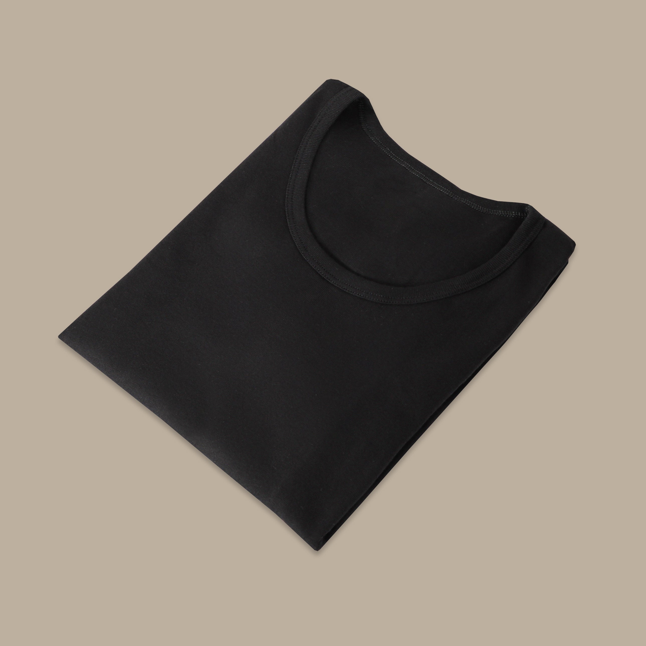 Black R-Neck Underwear Tee