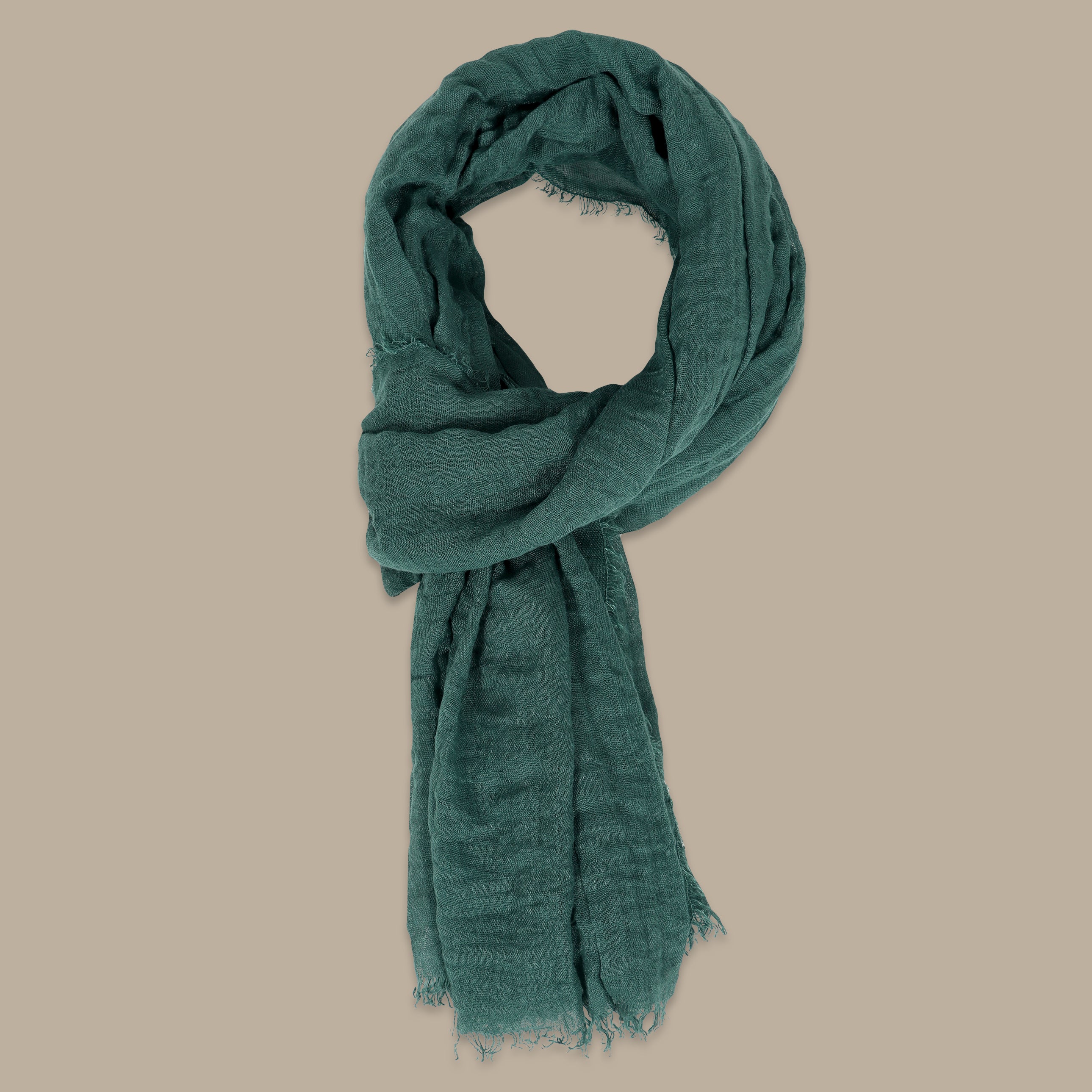 Plain Dark Green Scarf