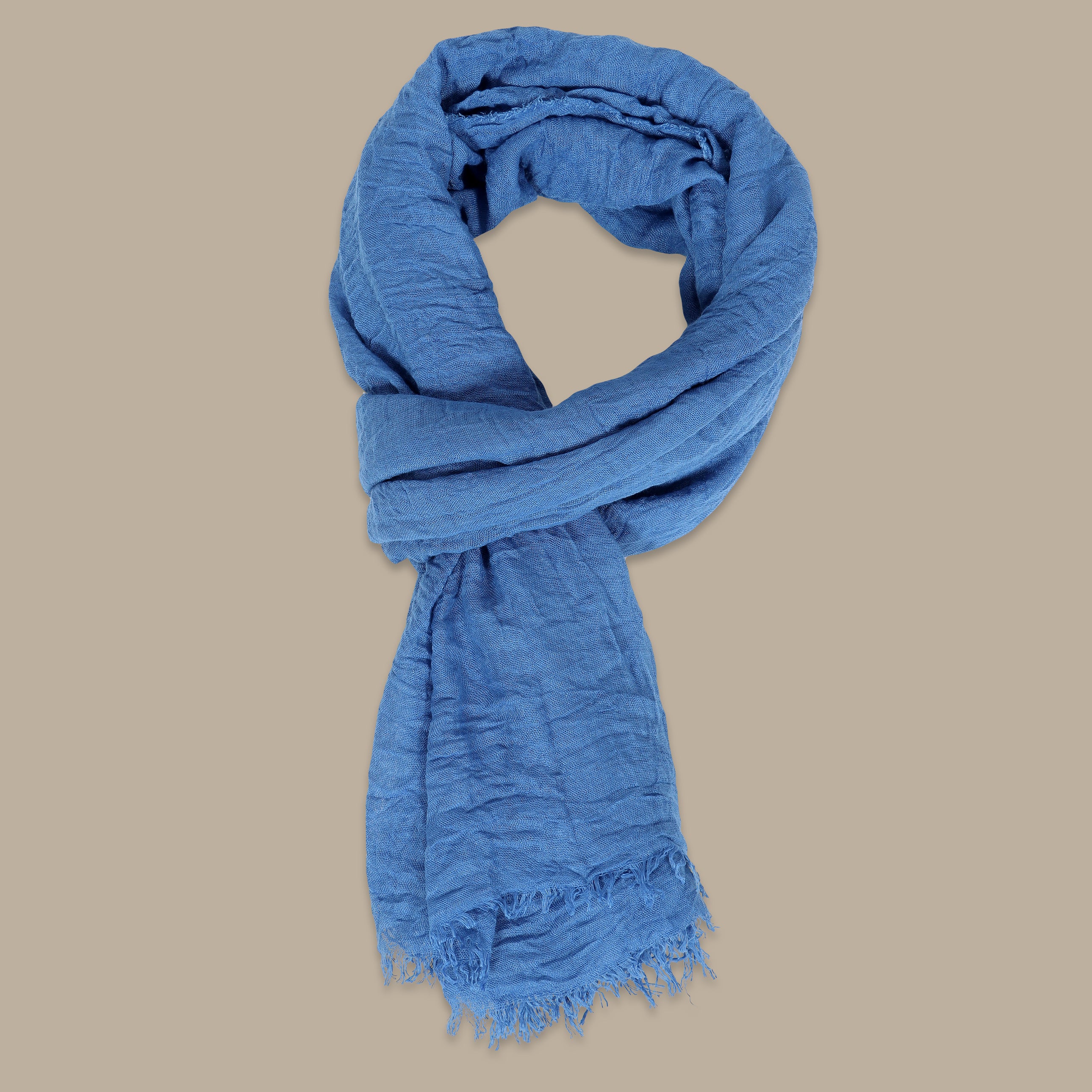 Plain Blue Scarf