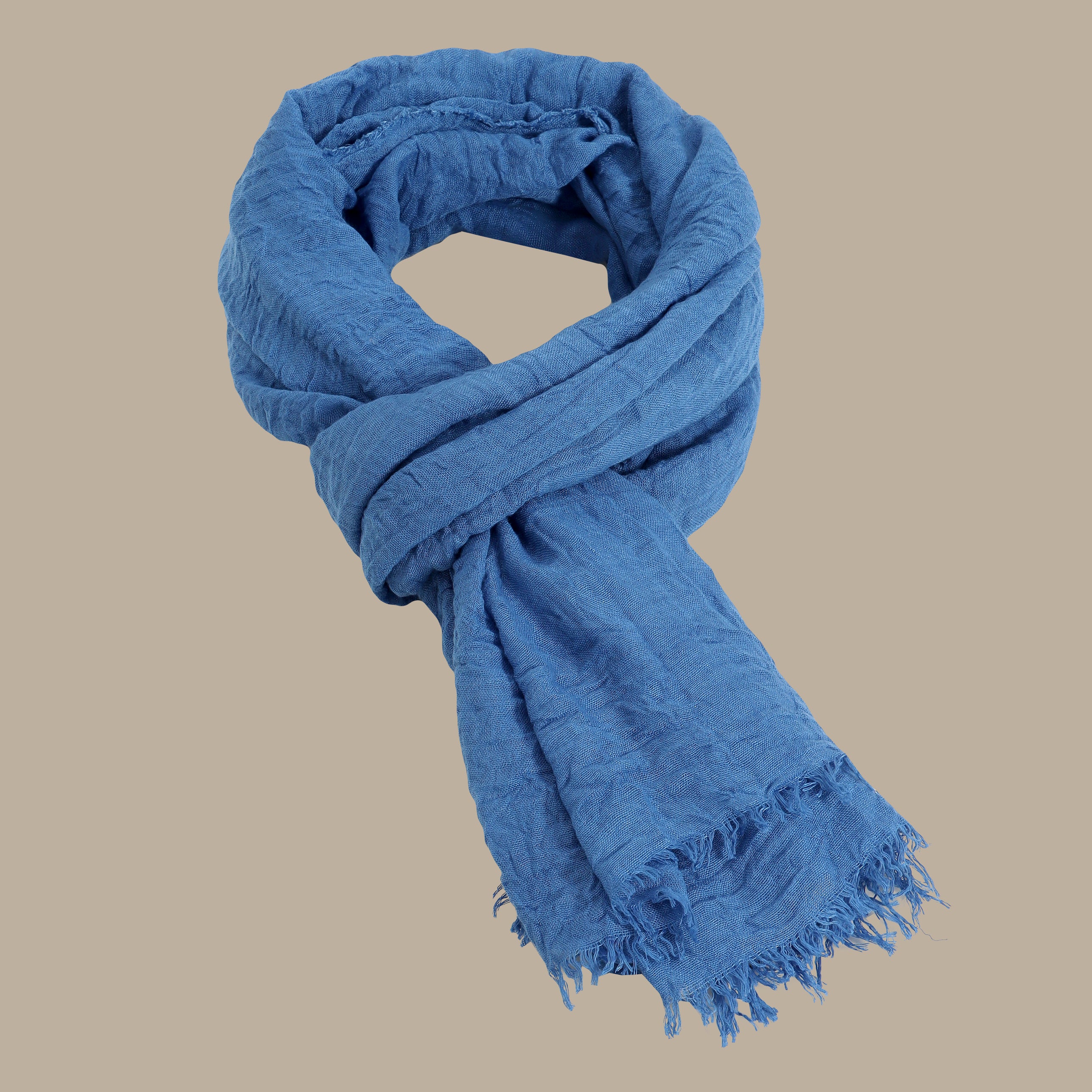 Plain Blue Scarf