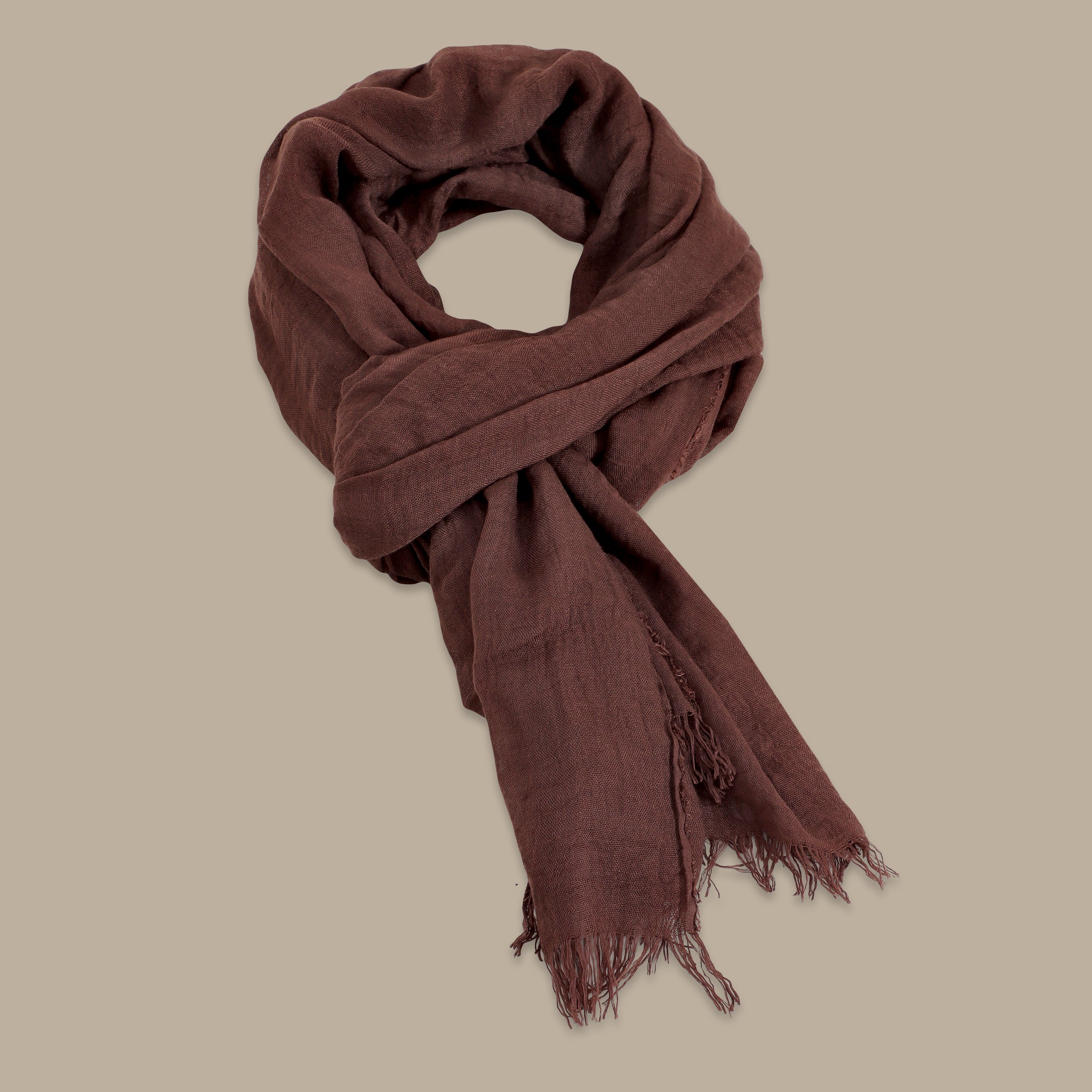 Plain Brown Scarf