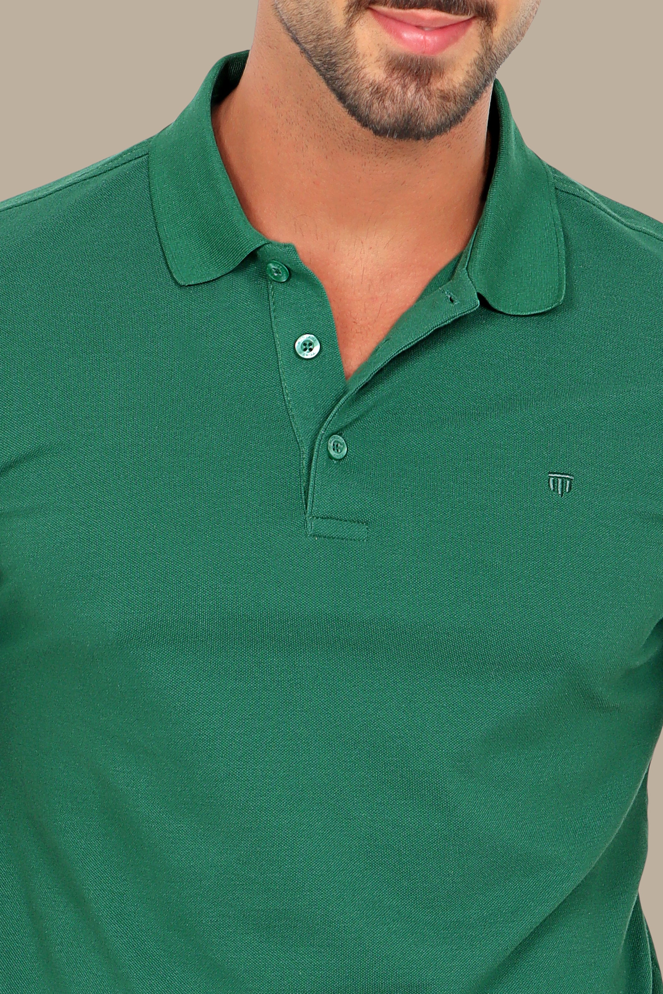 Dark Green Polo Piquet Short Sleeve