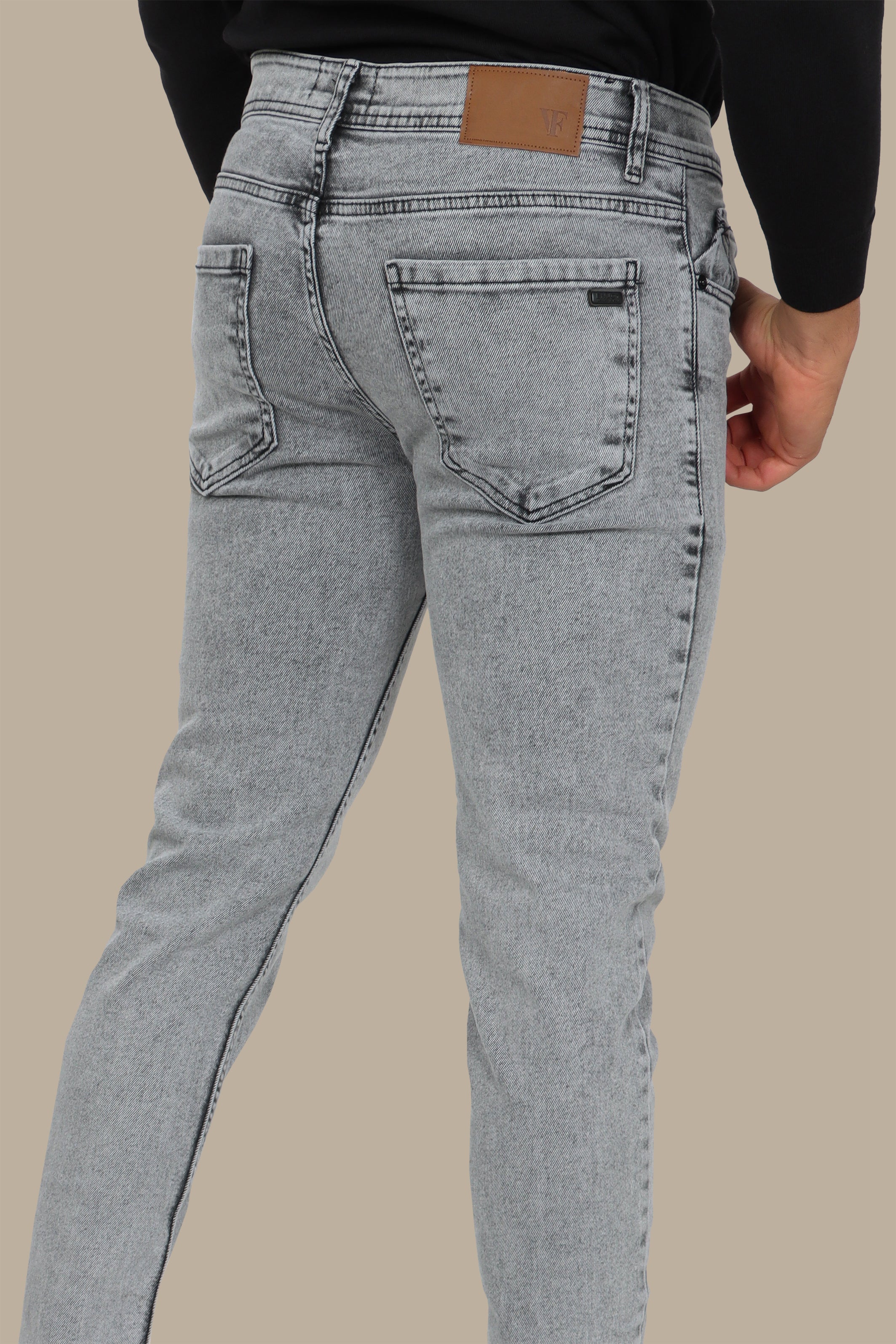 Jeans Délavé Slim Fit Grey