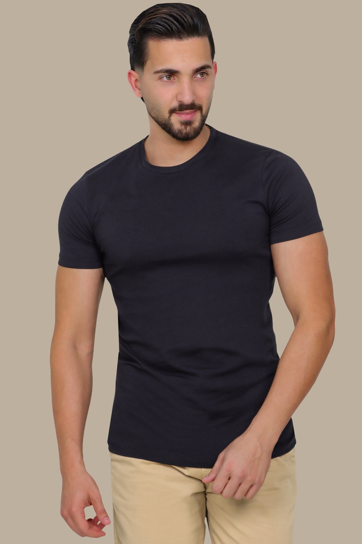 Basic Round Neck Short Sleeve T-Shirt