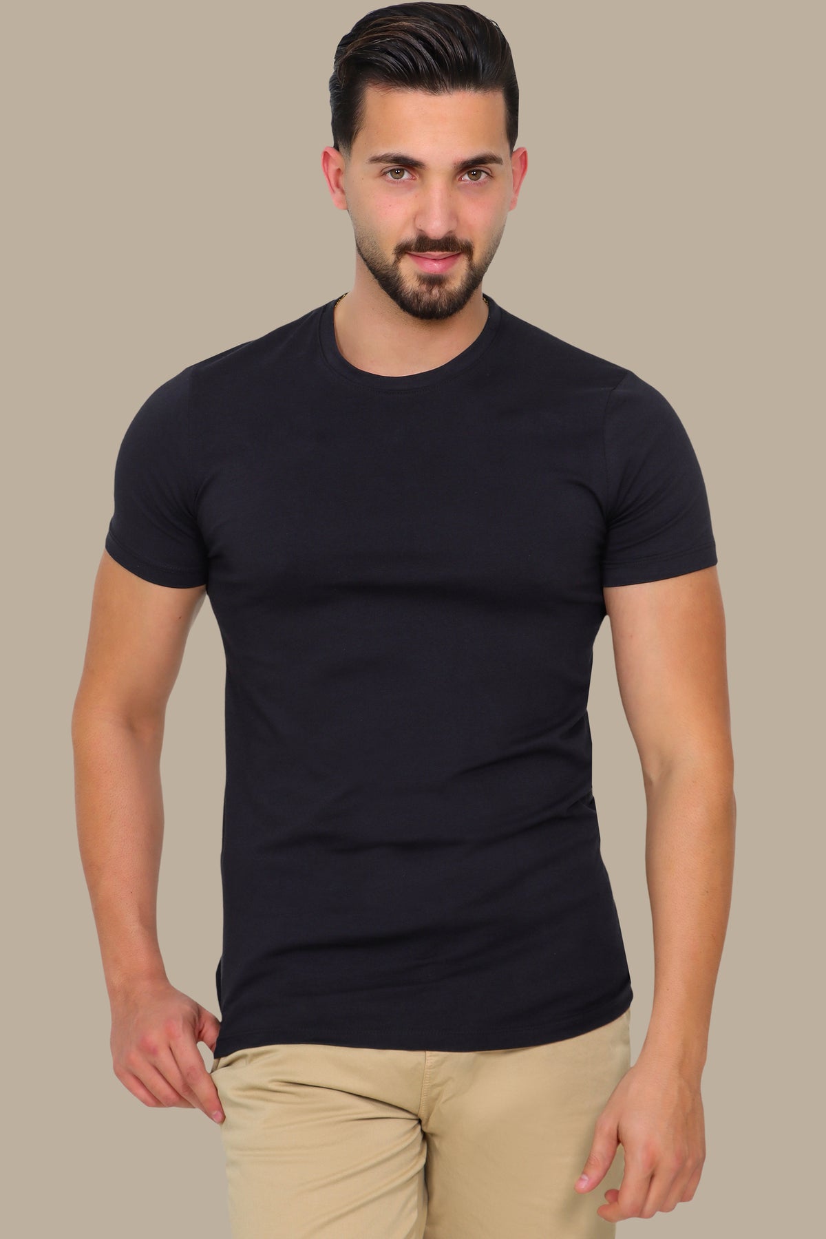 Basic Round Neck Short Sleeve T-Shirt