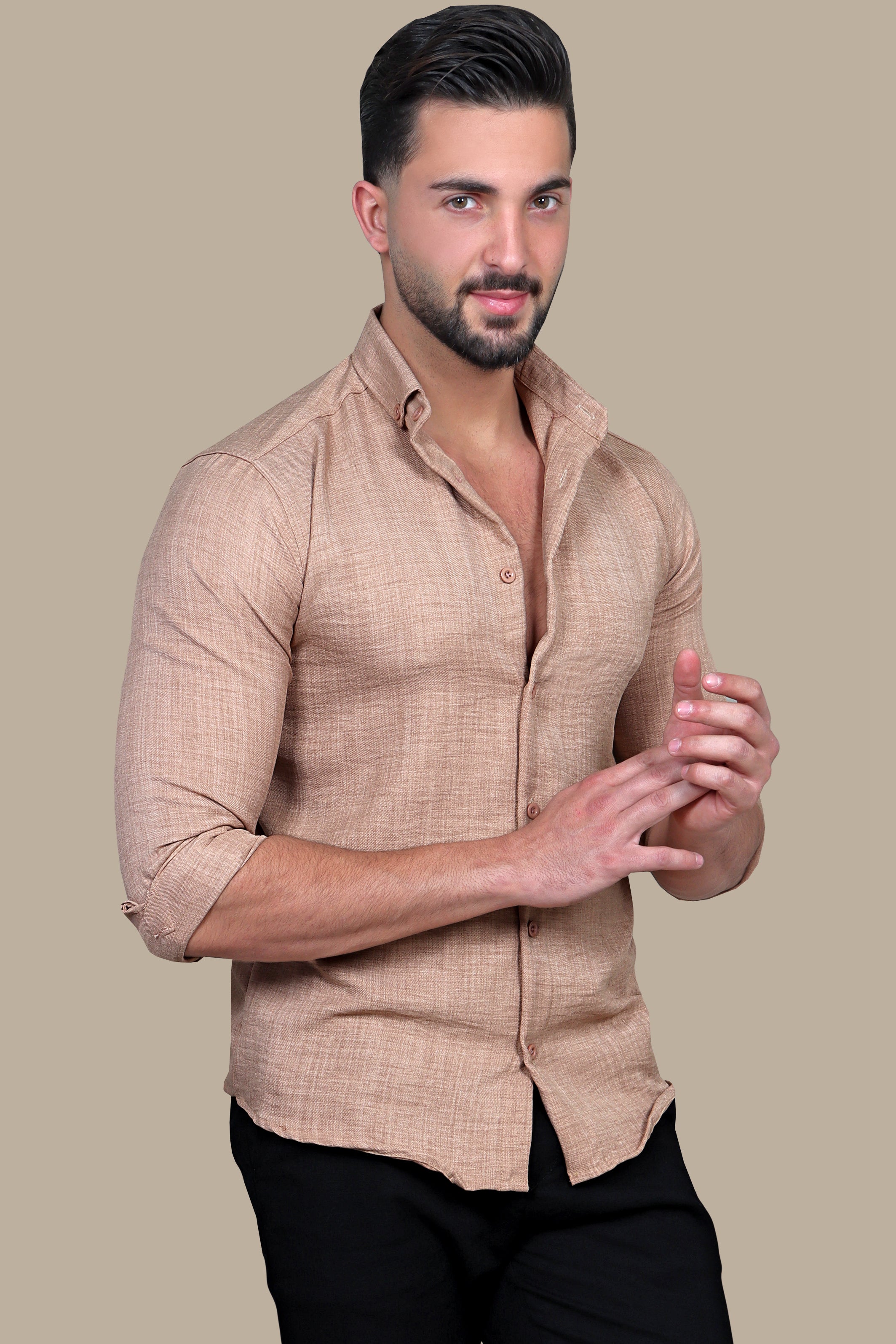 Subtle Sophistication: The Essential Beige Linen Shirt