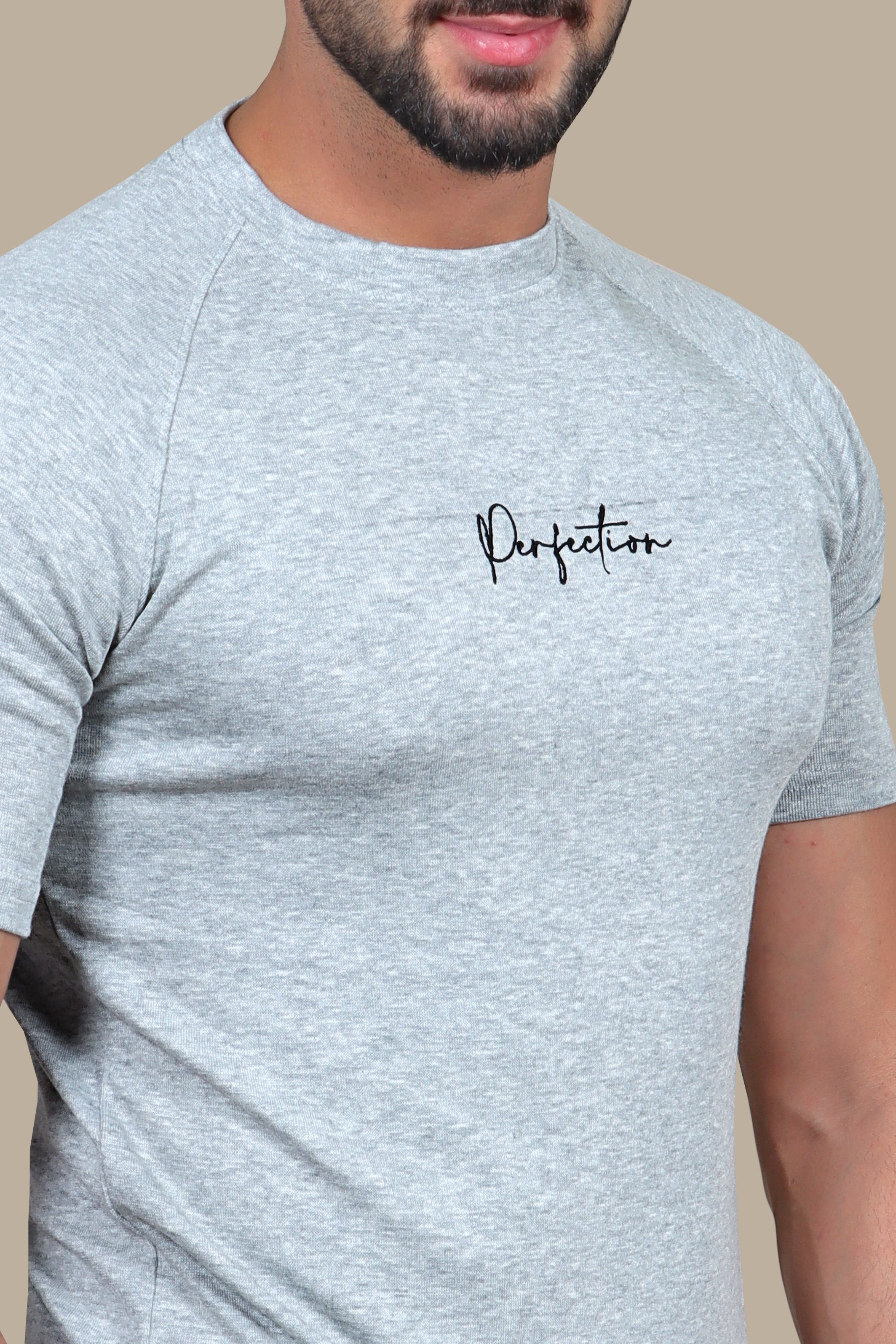 Grey Mirage: Printed Perfection T-Shirt