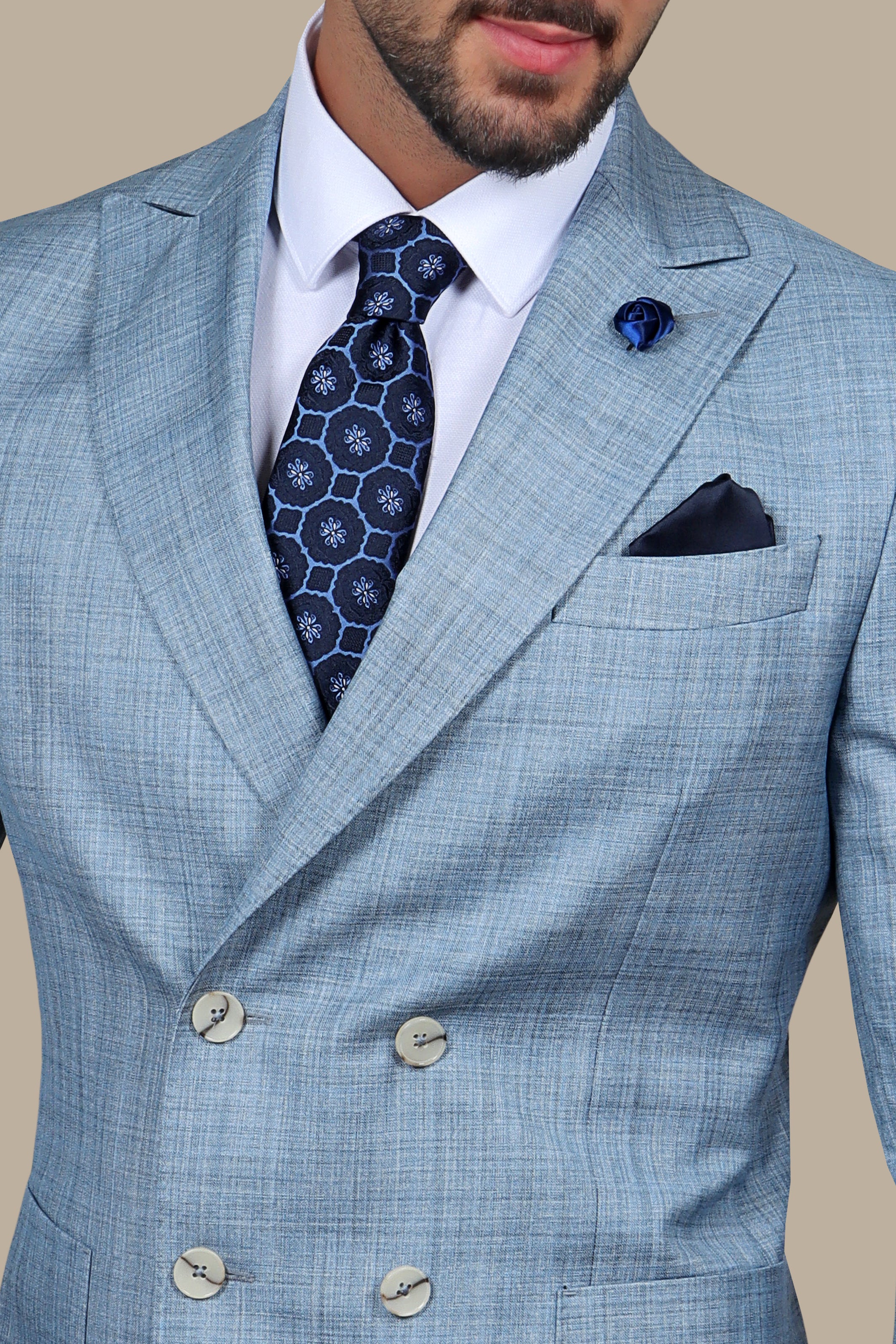 Classic Blue Patch Pocket Suit