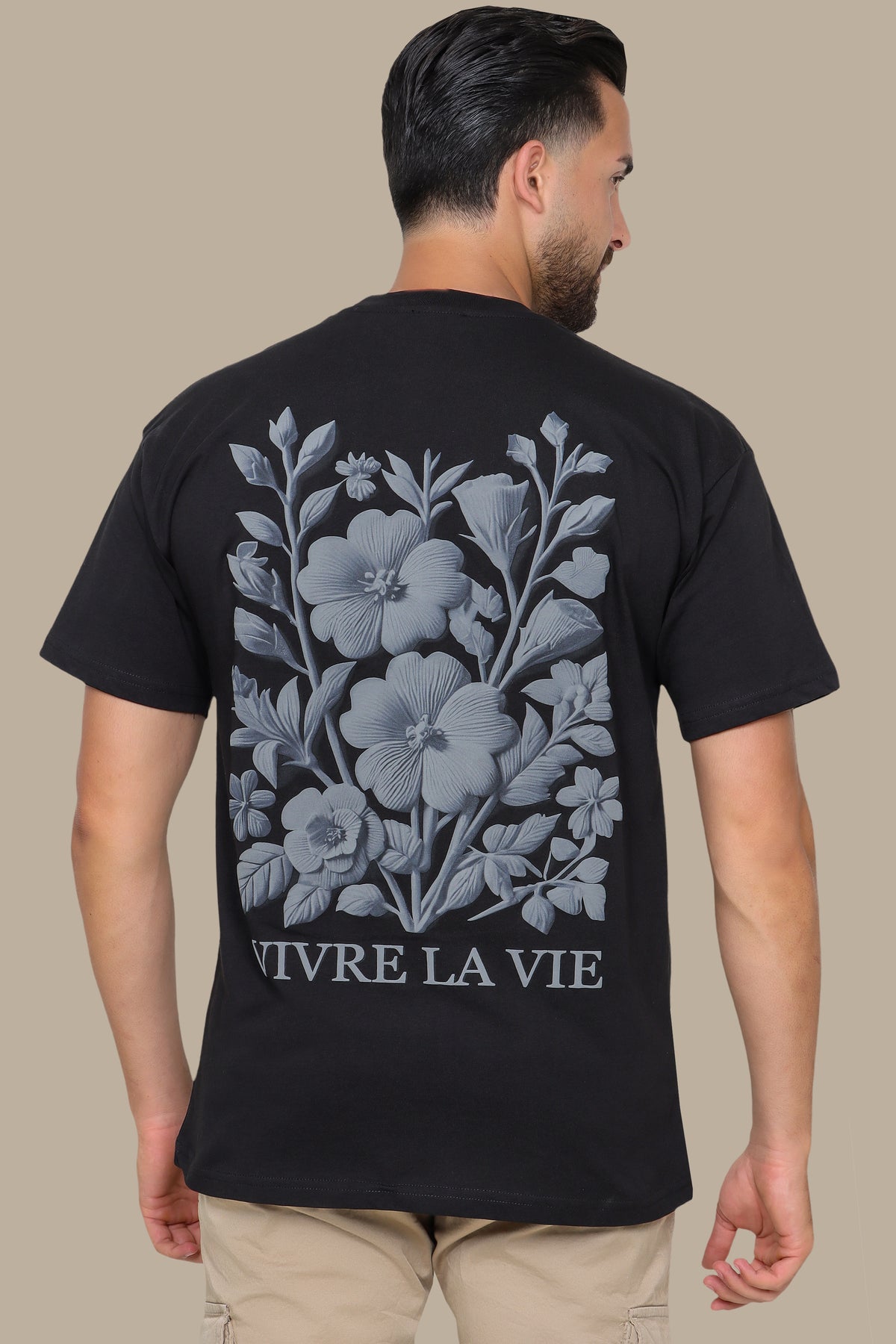 Oversized Printed T-Shirt – Vivre La Vie