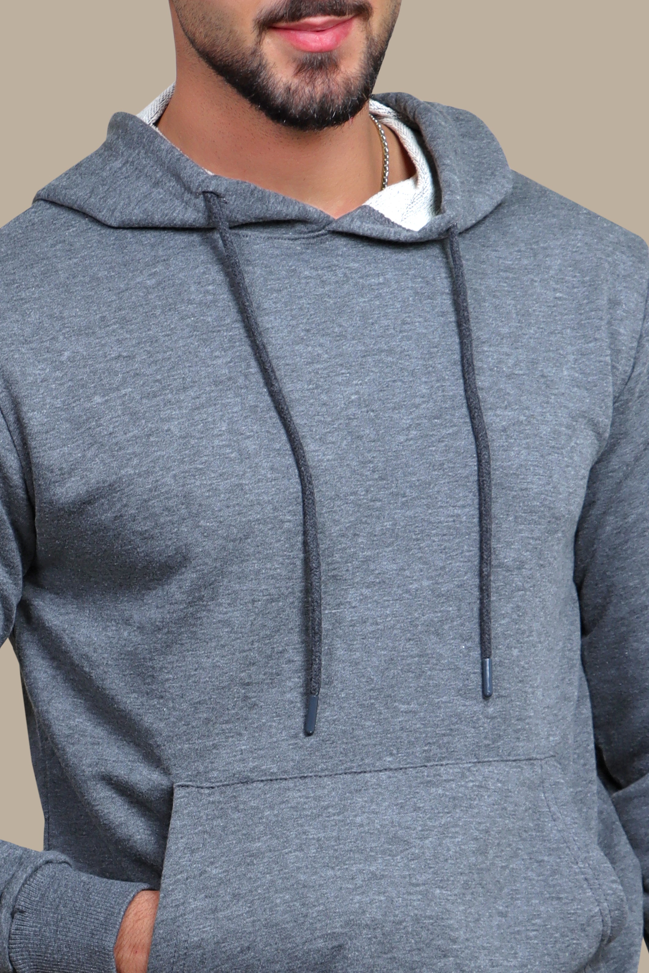 Urban Utility: Dark Gray Hoody with Pockets