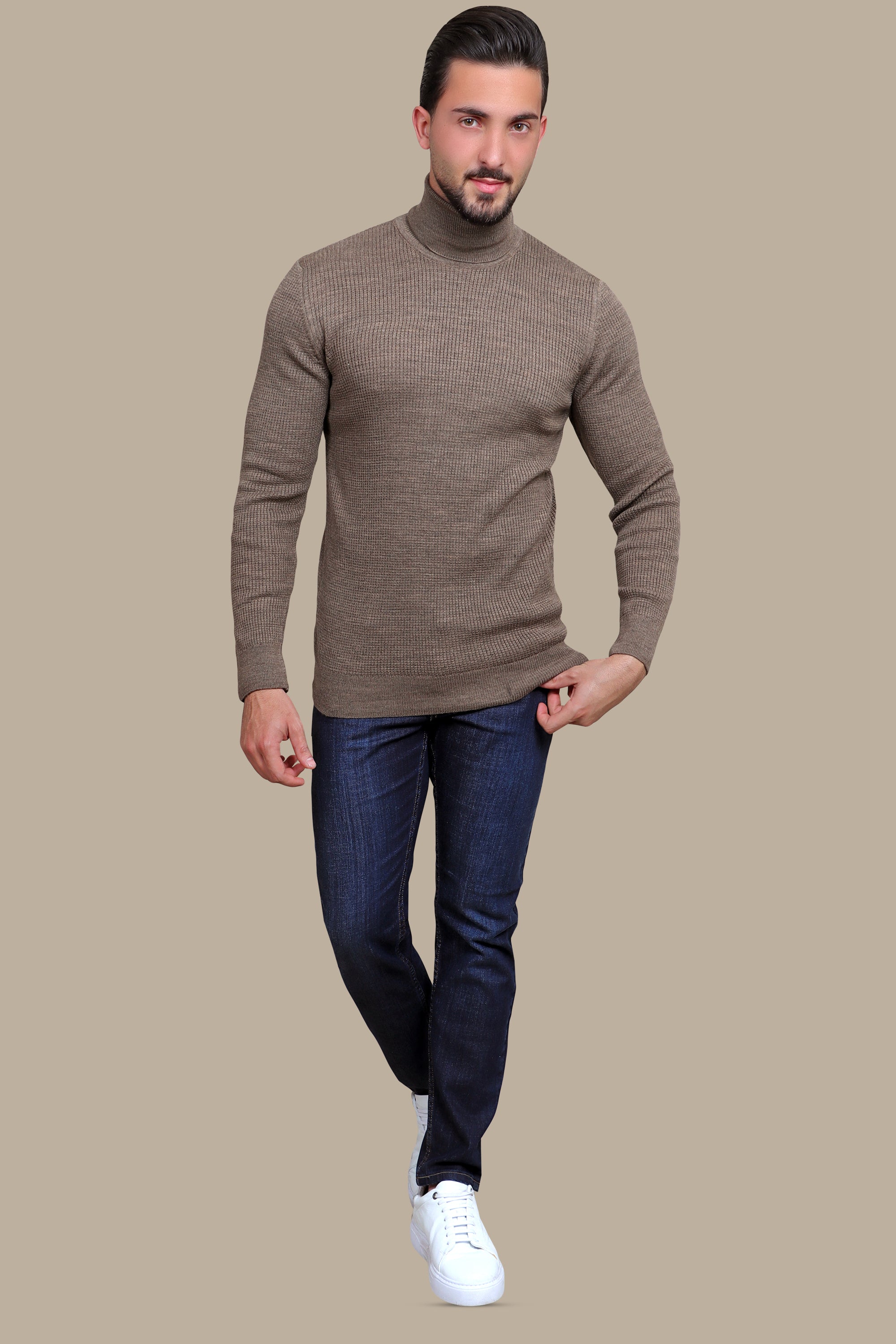 Structured Turtle Neck Sweater