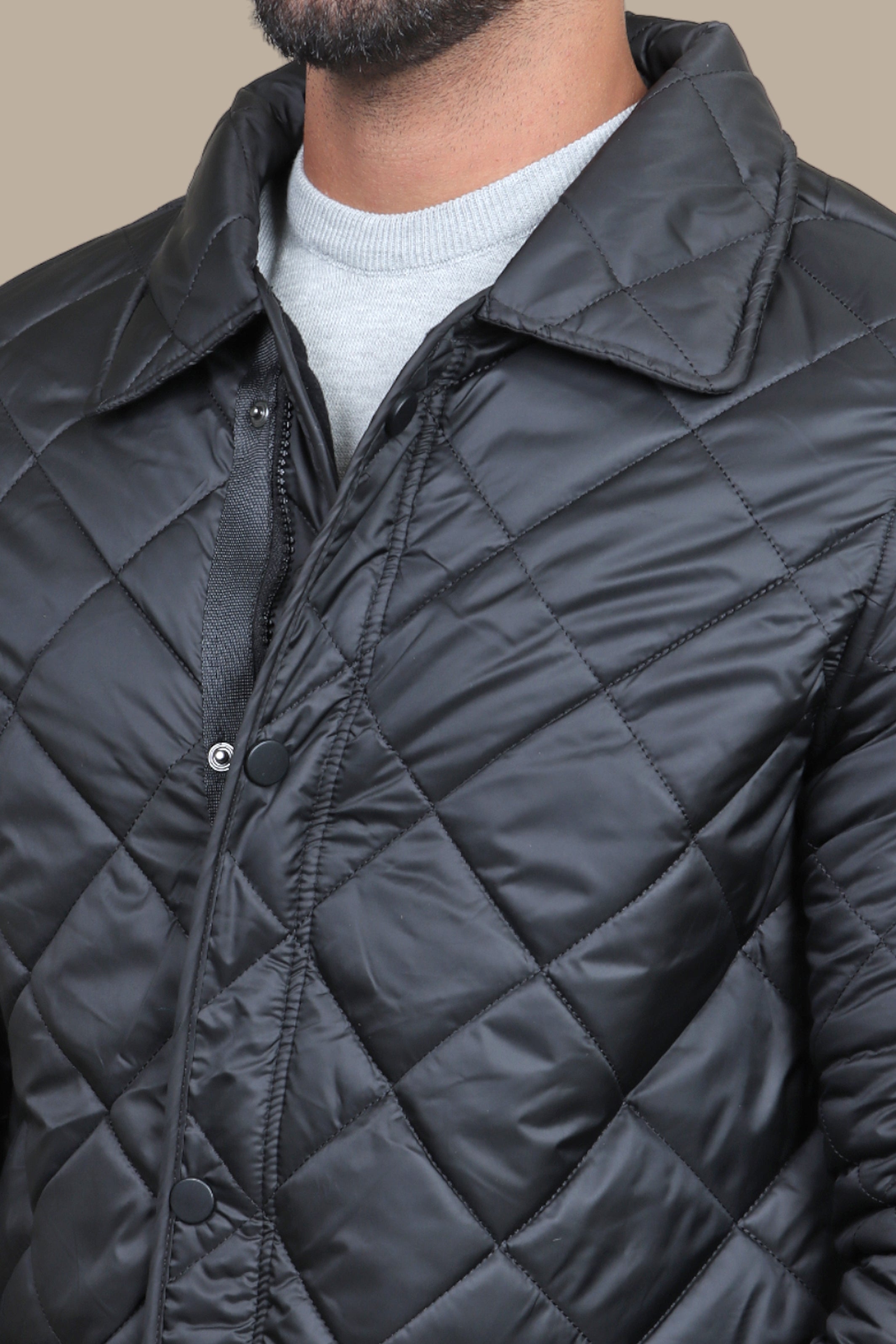 Slant Pocket Lightweight Puffer Jacket