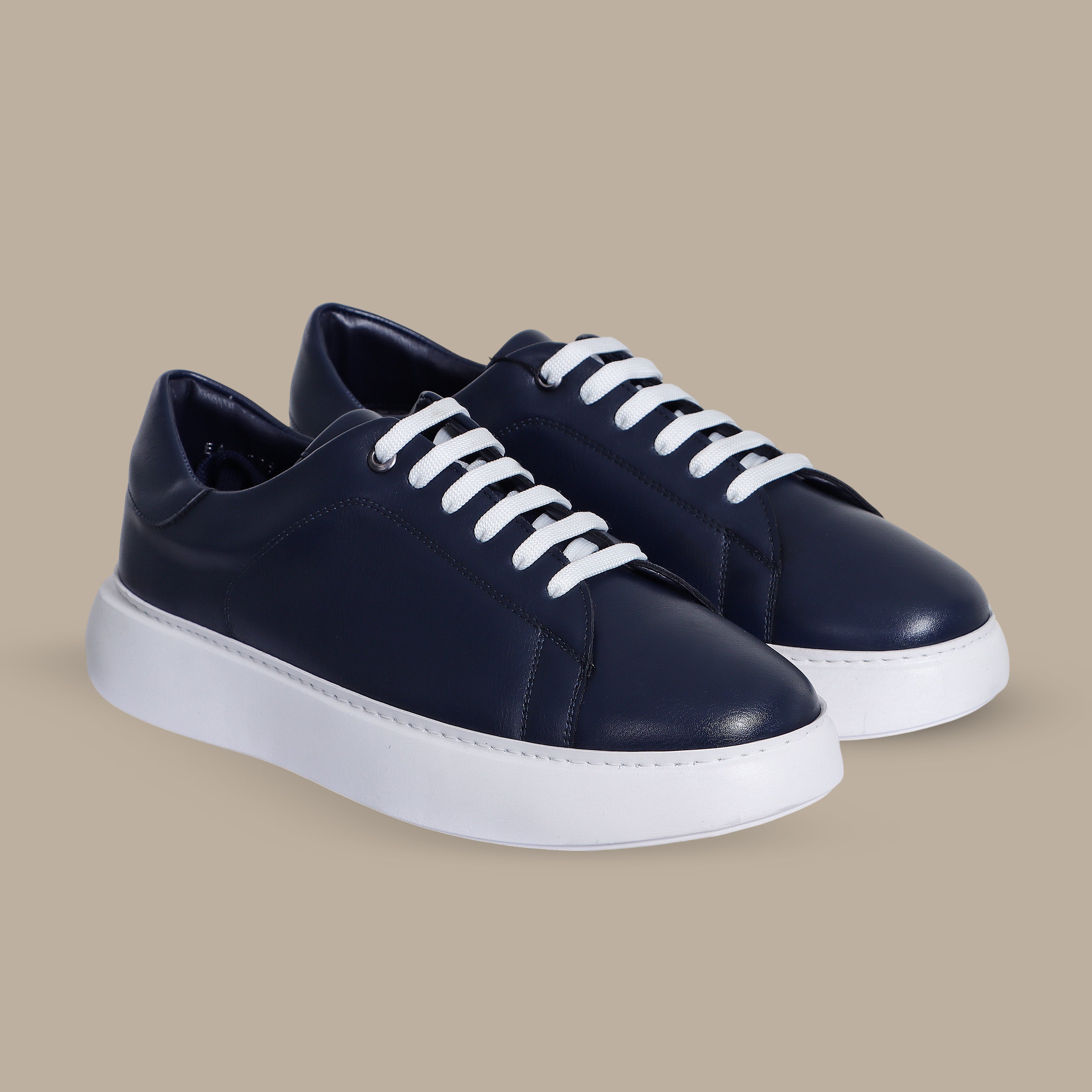 Alexander Basic Sneakers – Full Navy with White Sole