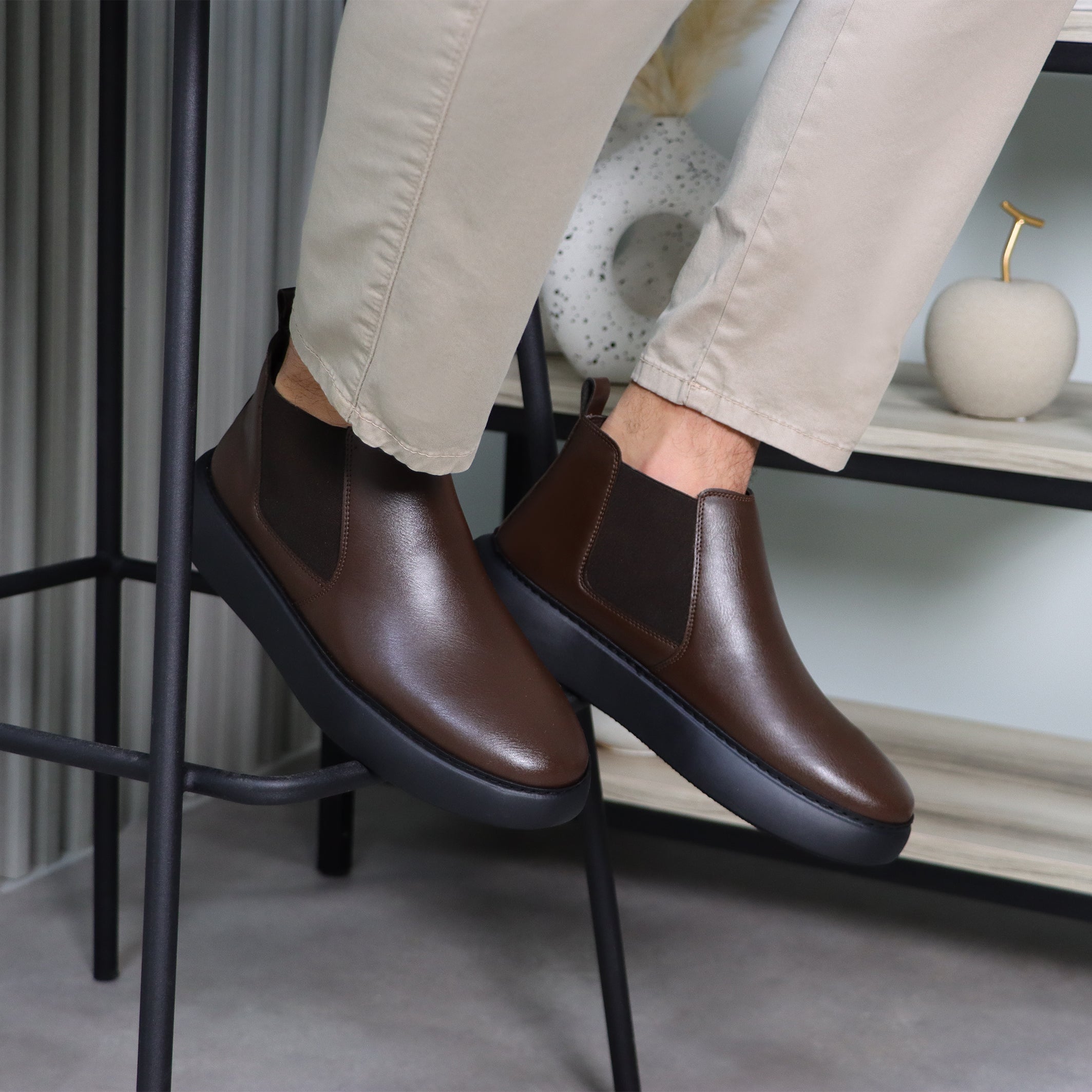 Casual Ankle Boots – Brown