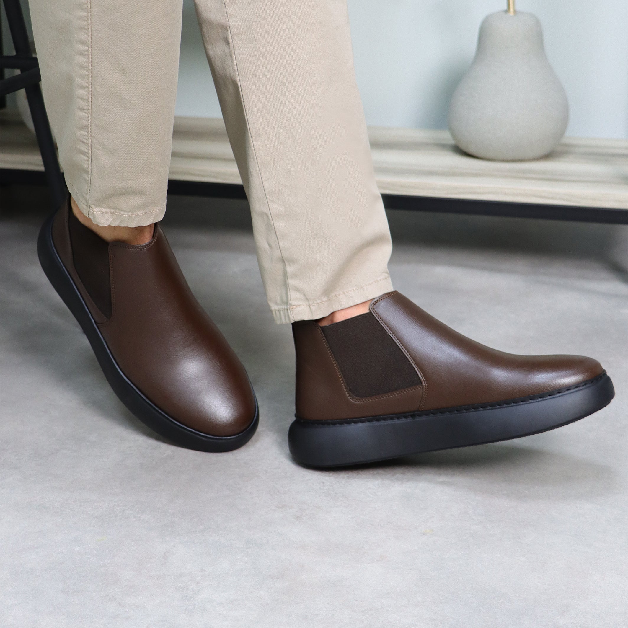 Casual Ankle Boots – Brown