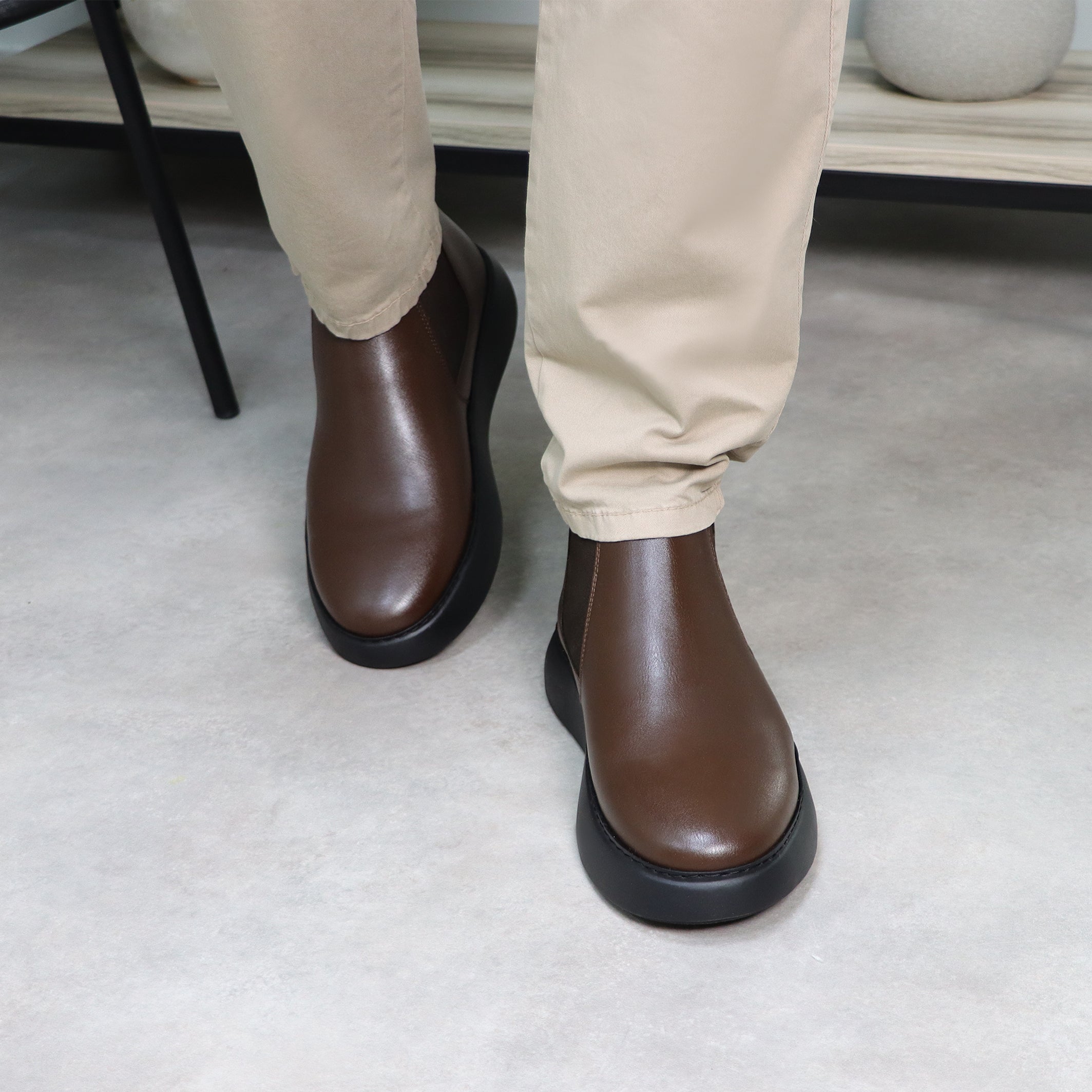 Casual Ankle Boots – Brown