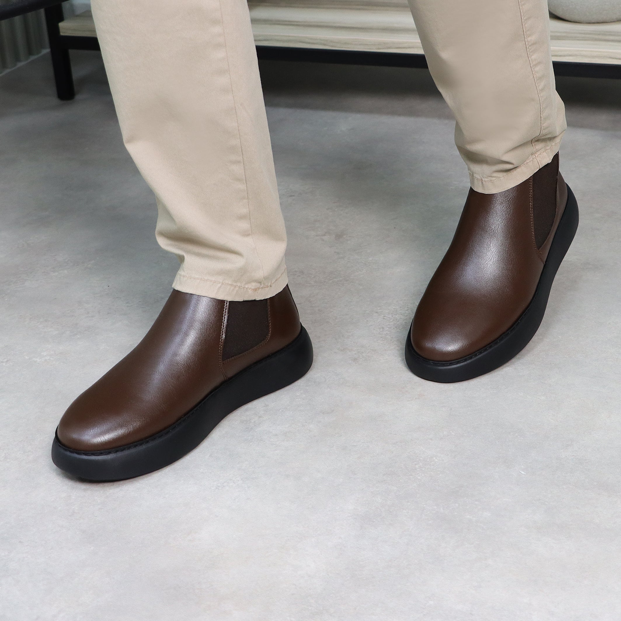 Casual Ankle Boots – Brown