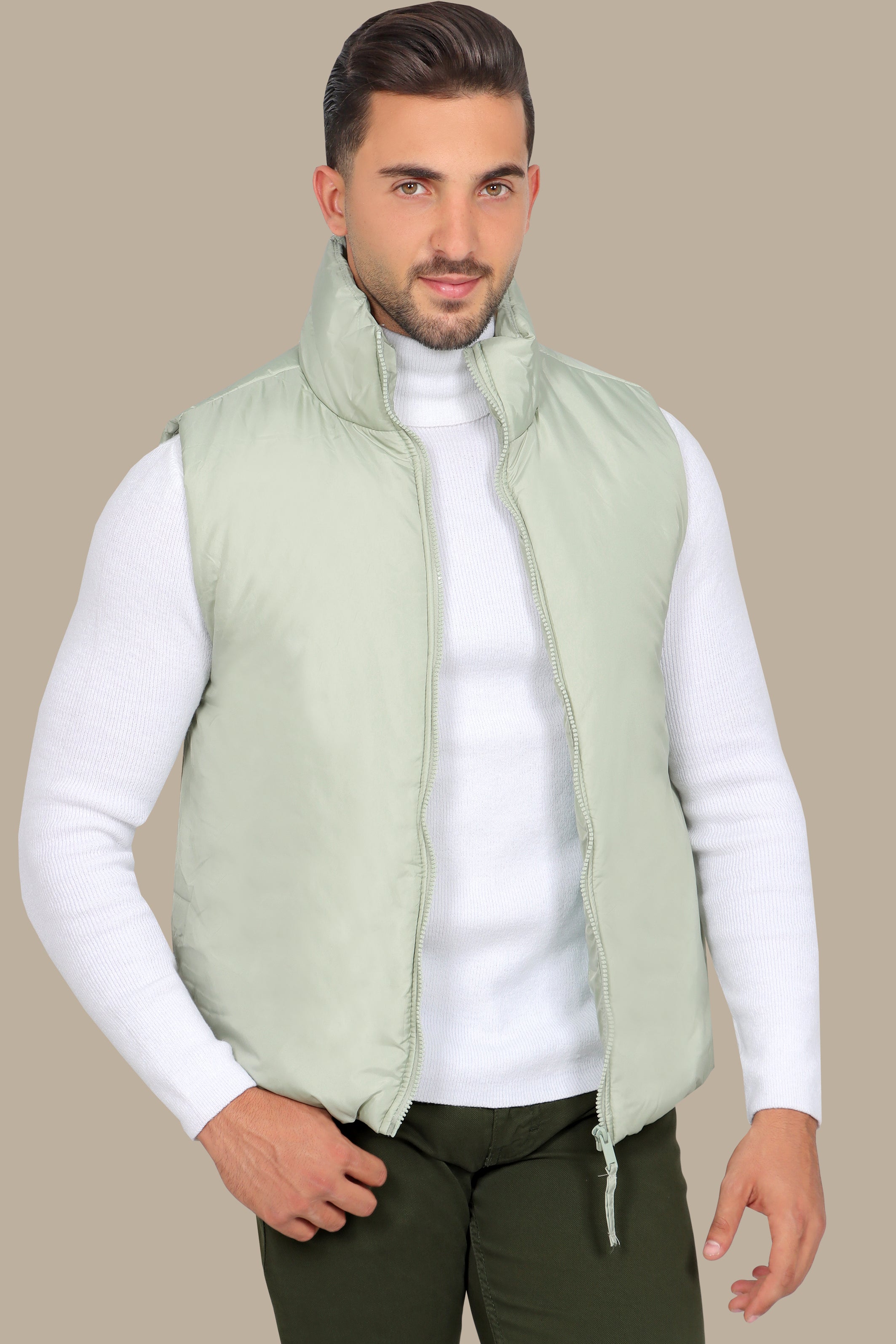 Light Green Basic Vest