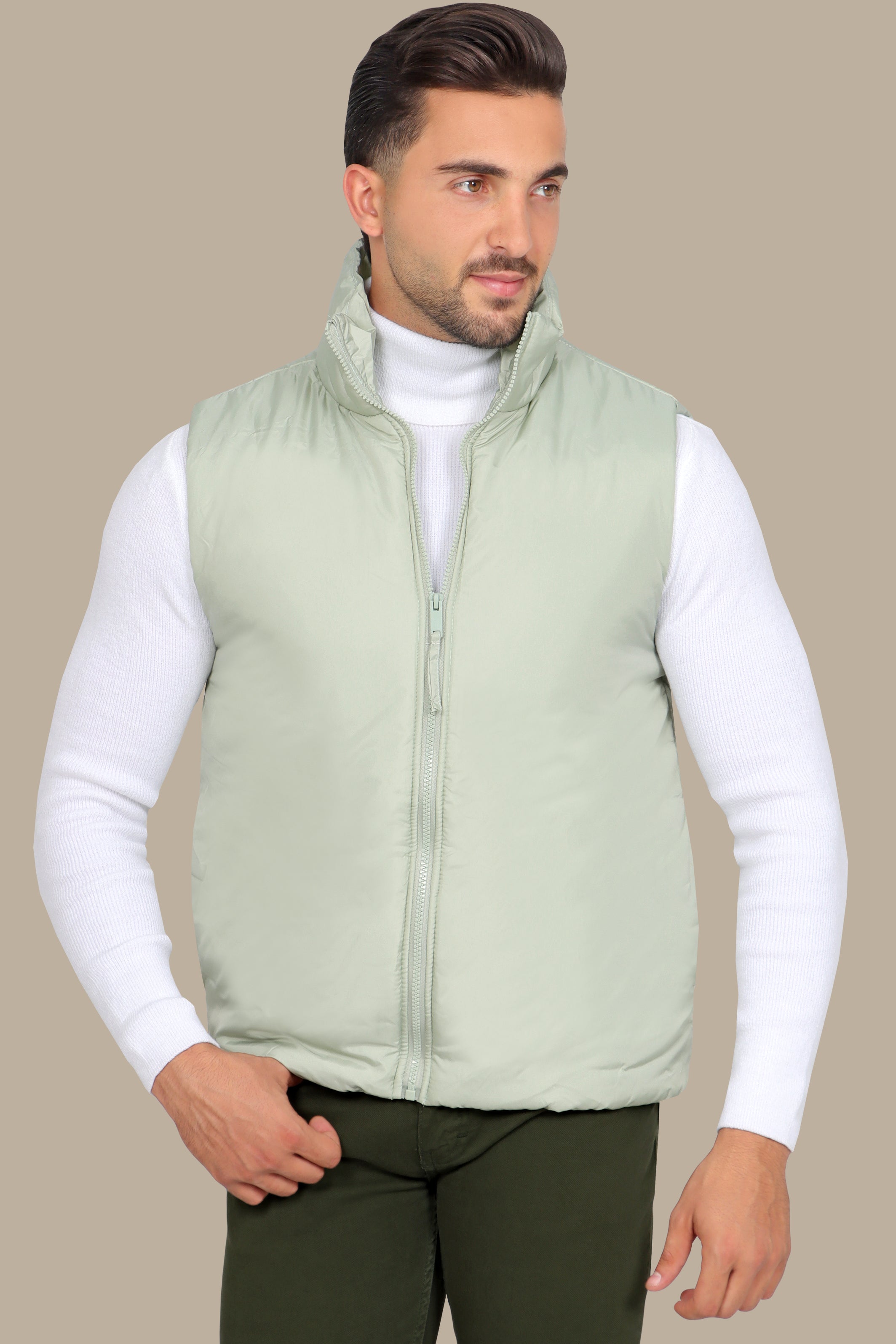 Light Green Basic Vest