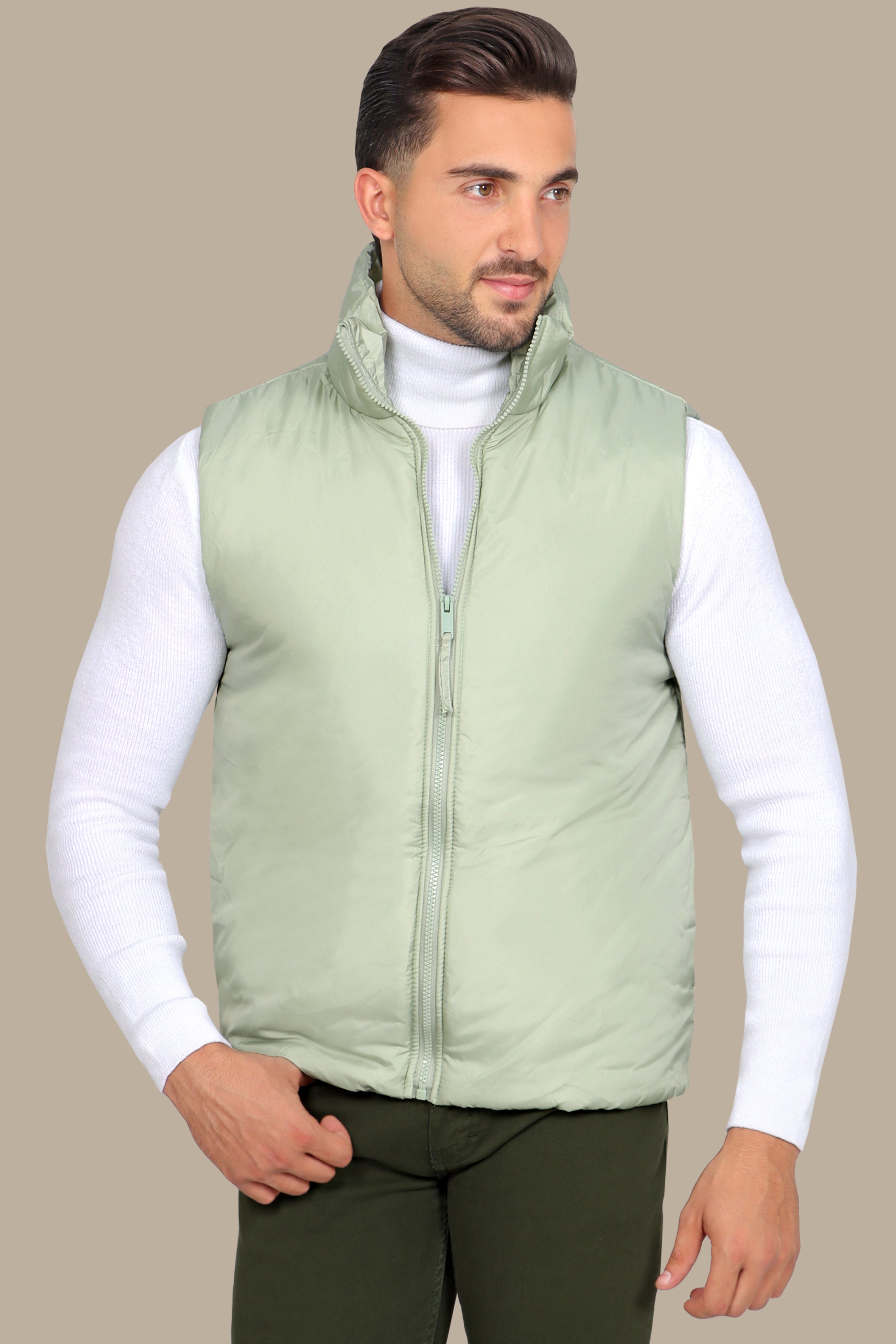 Light Green Basic Vest