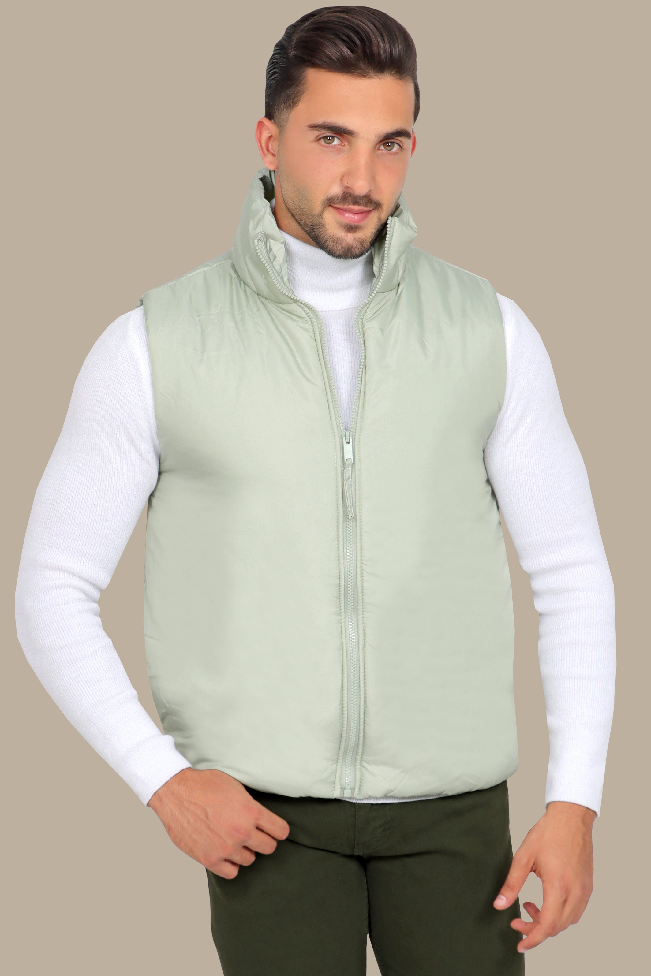 Light Green Basic Vest