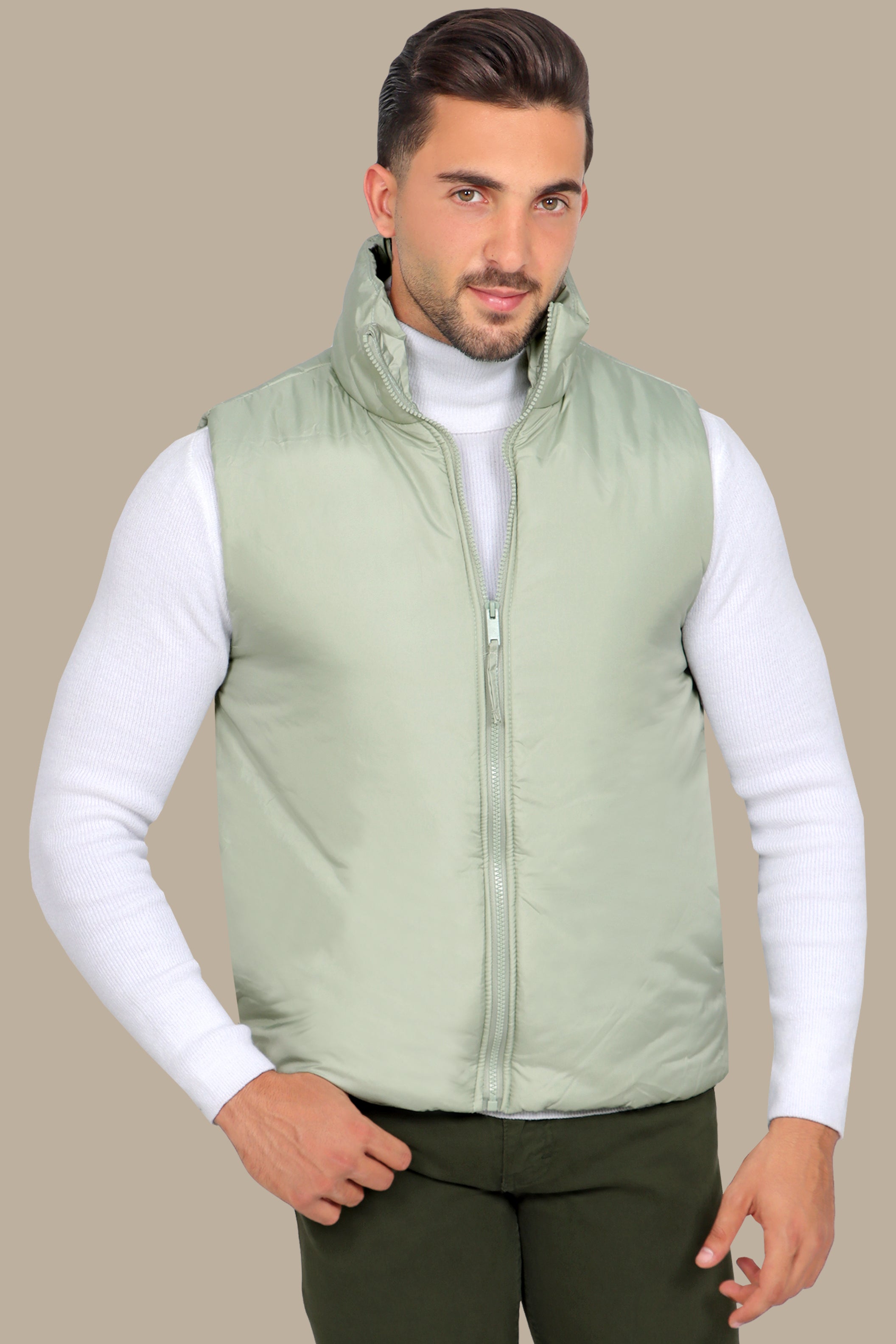 Light Green Basic Vest