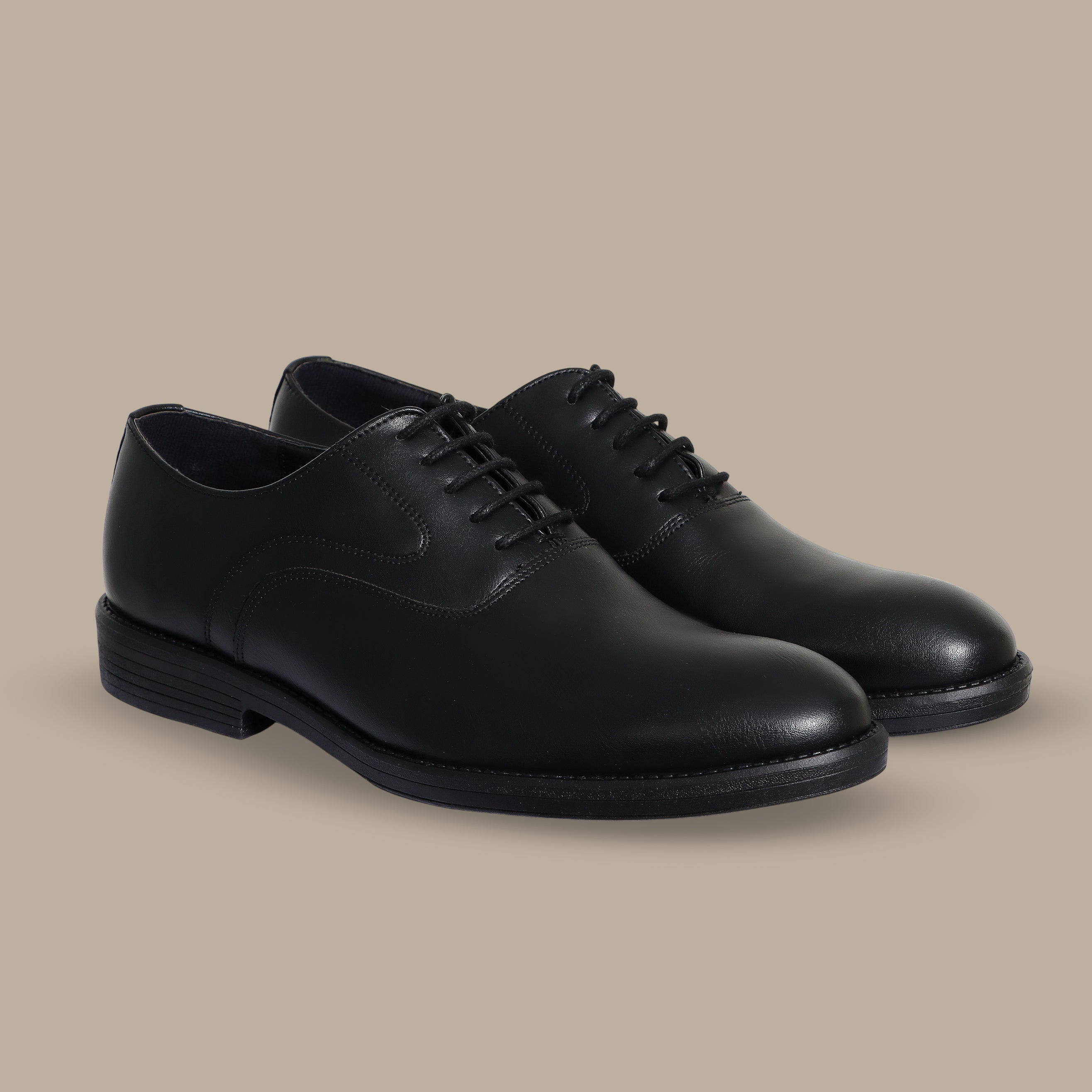 Classic Black Leather Dress Shoes