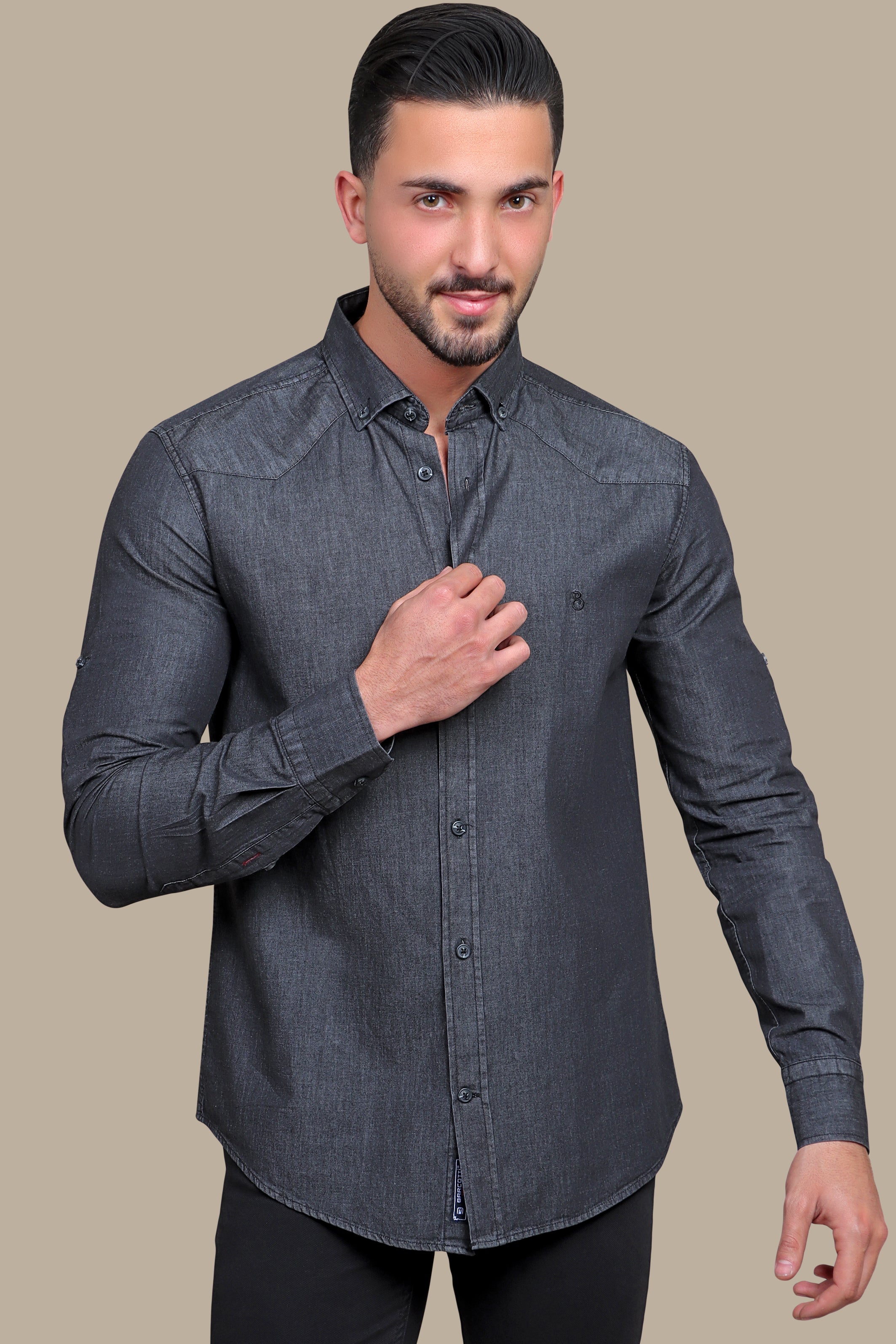 Black Casual Denim Shirt: Effortless Style for Every Occasion