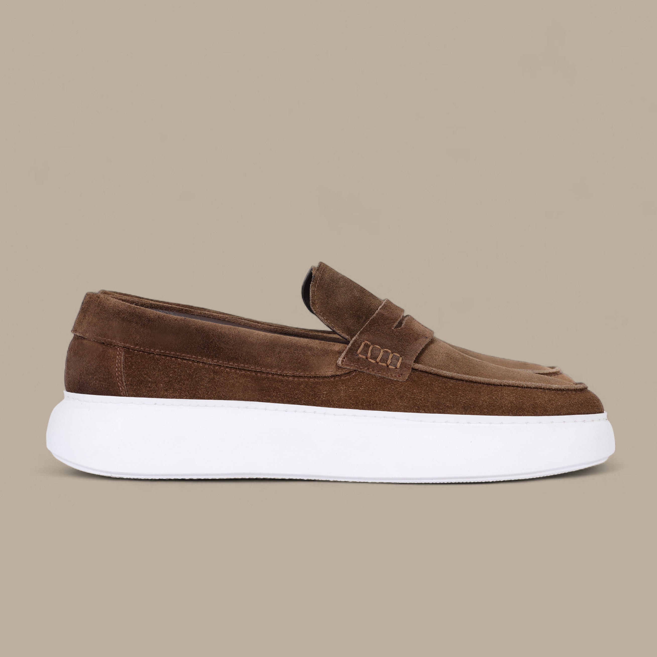 Loafer Slip-On Suede Brown