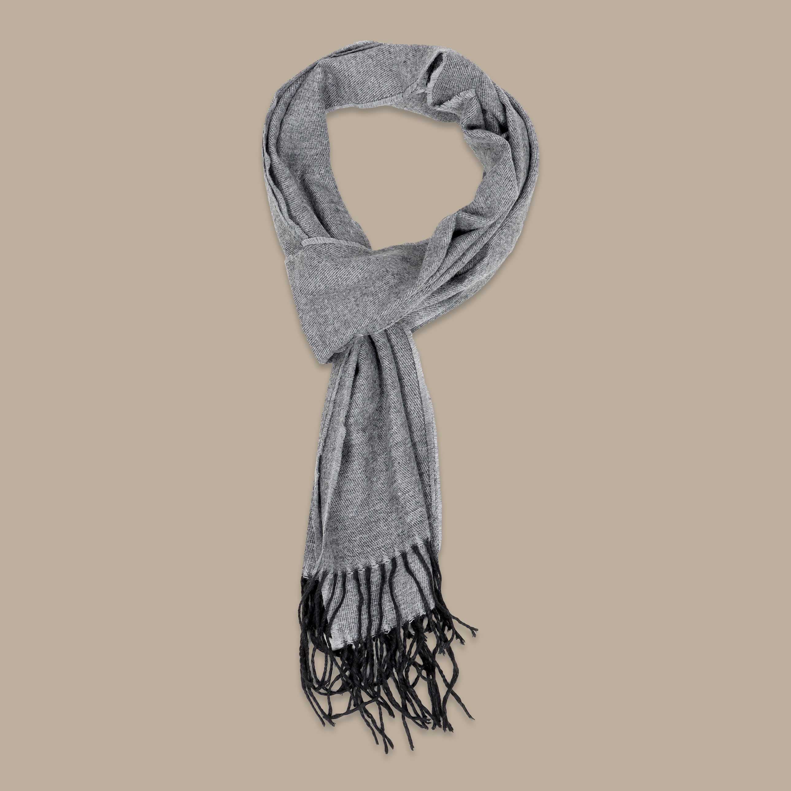 Double-Face Grey and Black Scarf