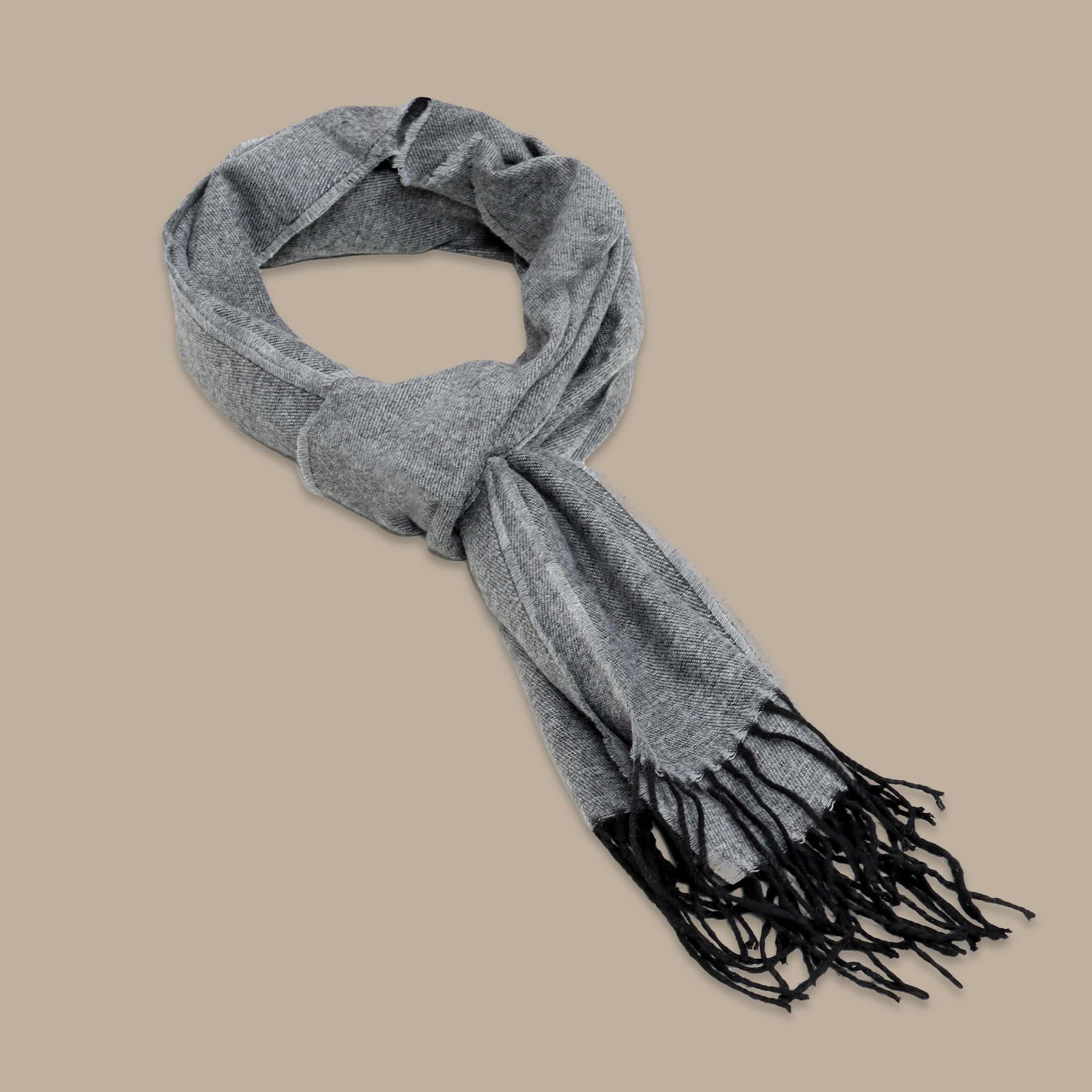 Double-Face Grey and Black Scarf