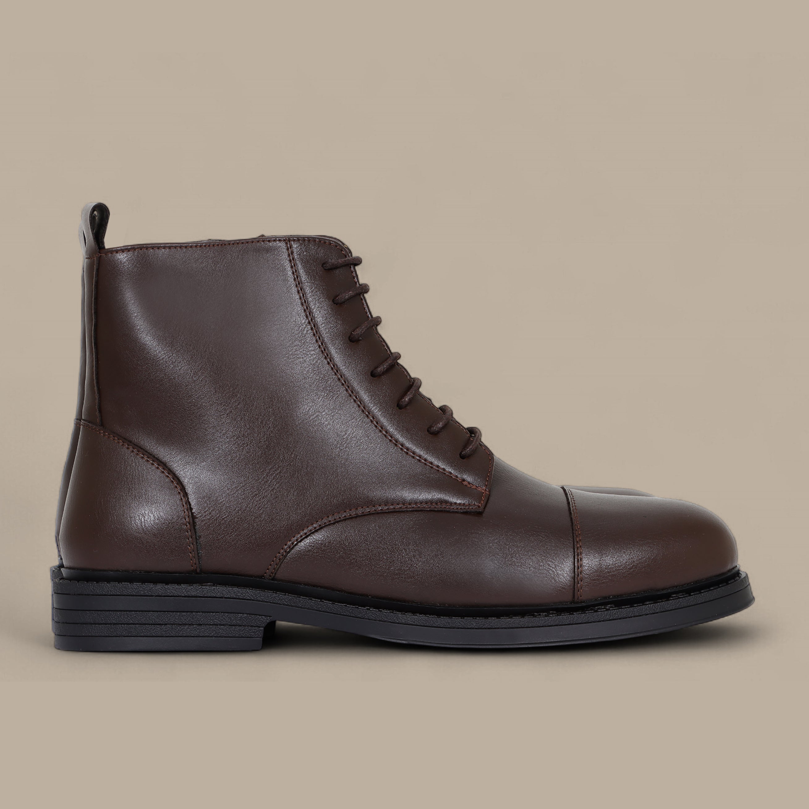 Lace-Up Ankle Boot Oxford Brown