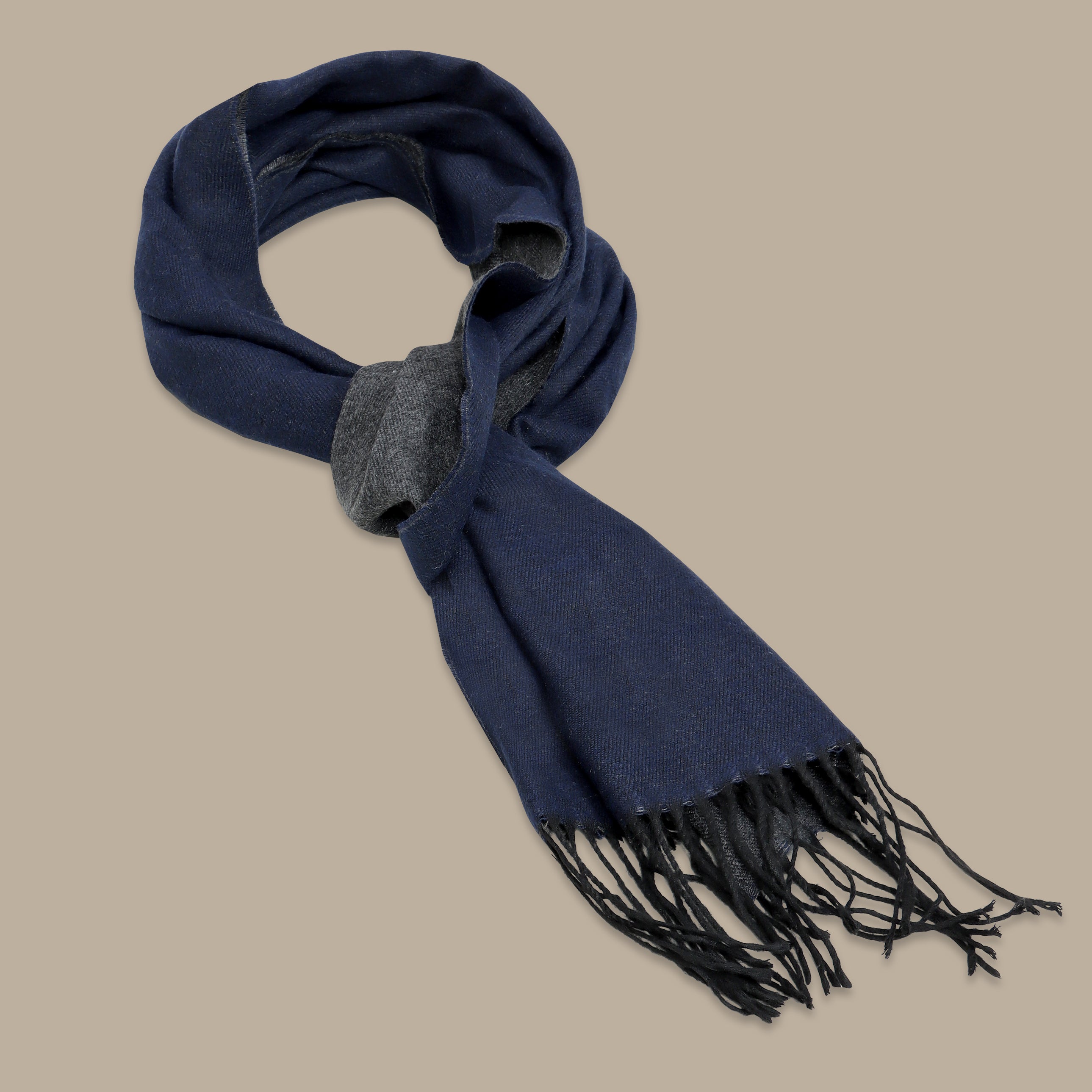 Plain Navy Scarf