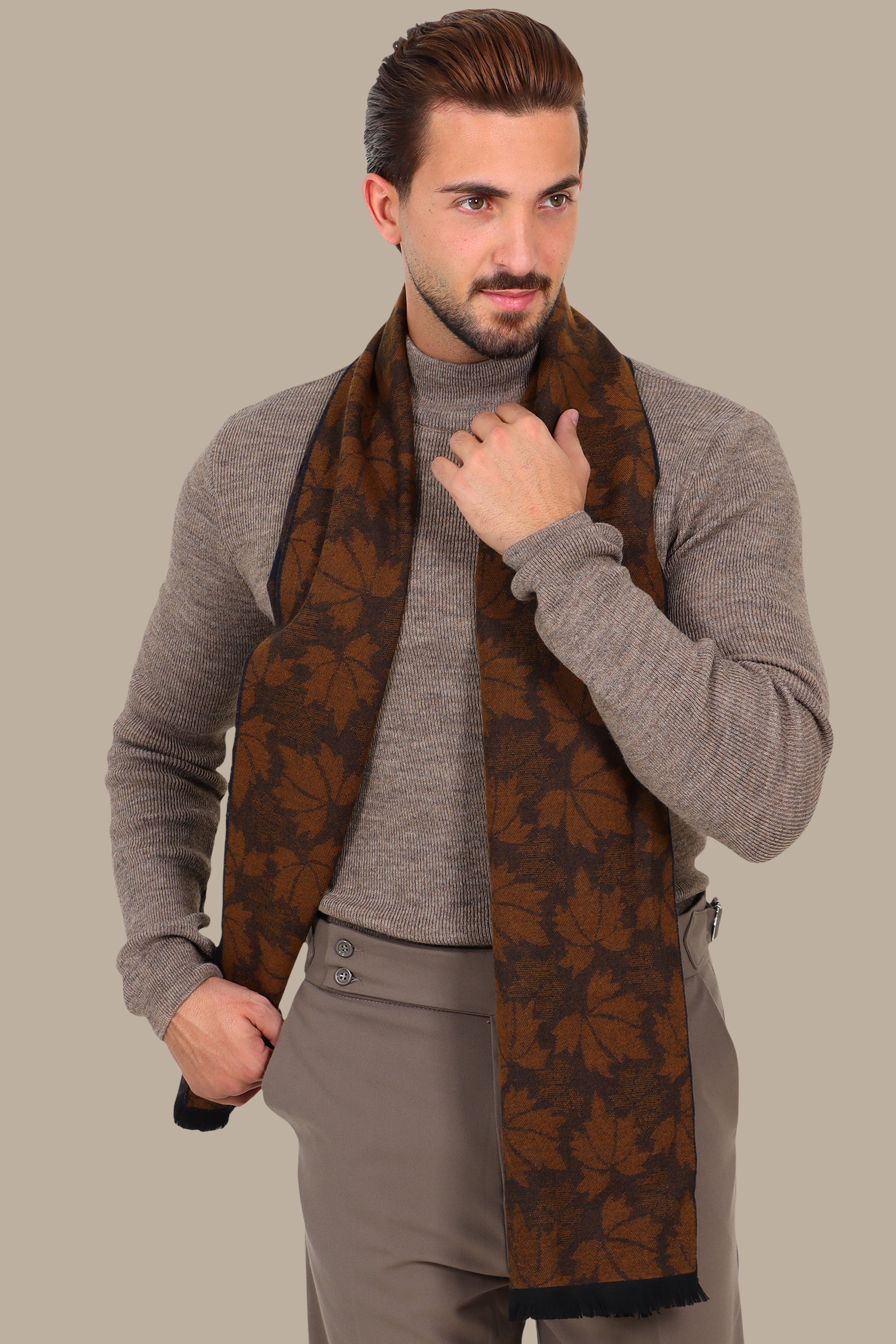 Mocha High-Neck Sweater