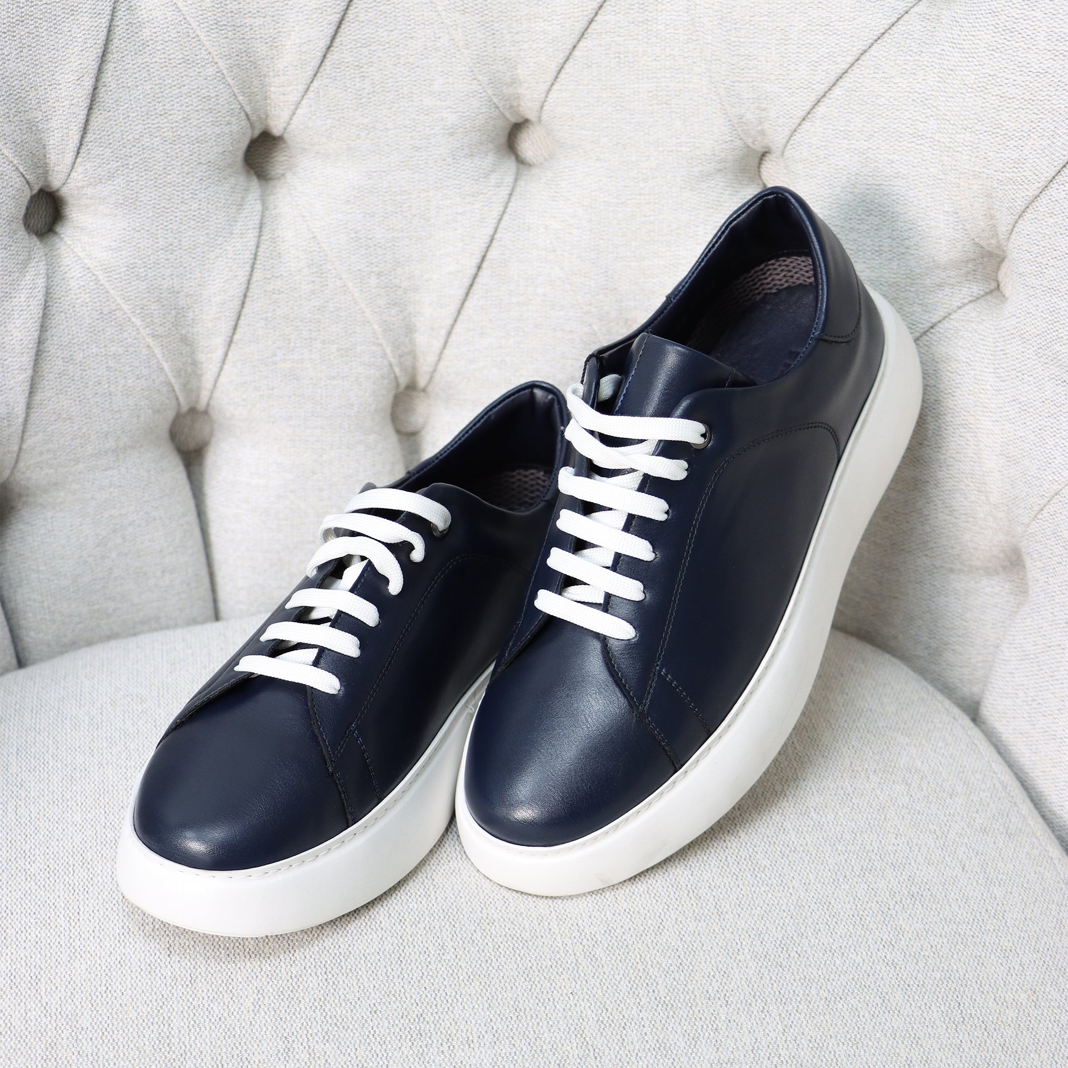 Alexander Basic Sneakers – Full Navy with White Sole