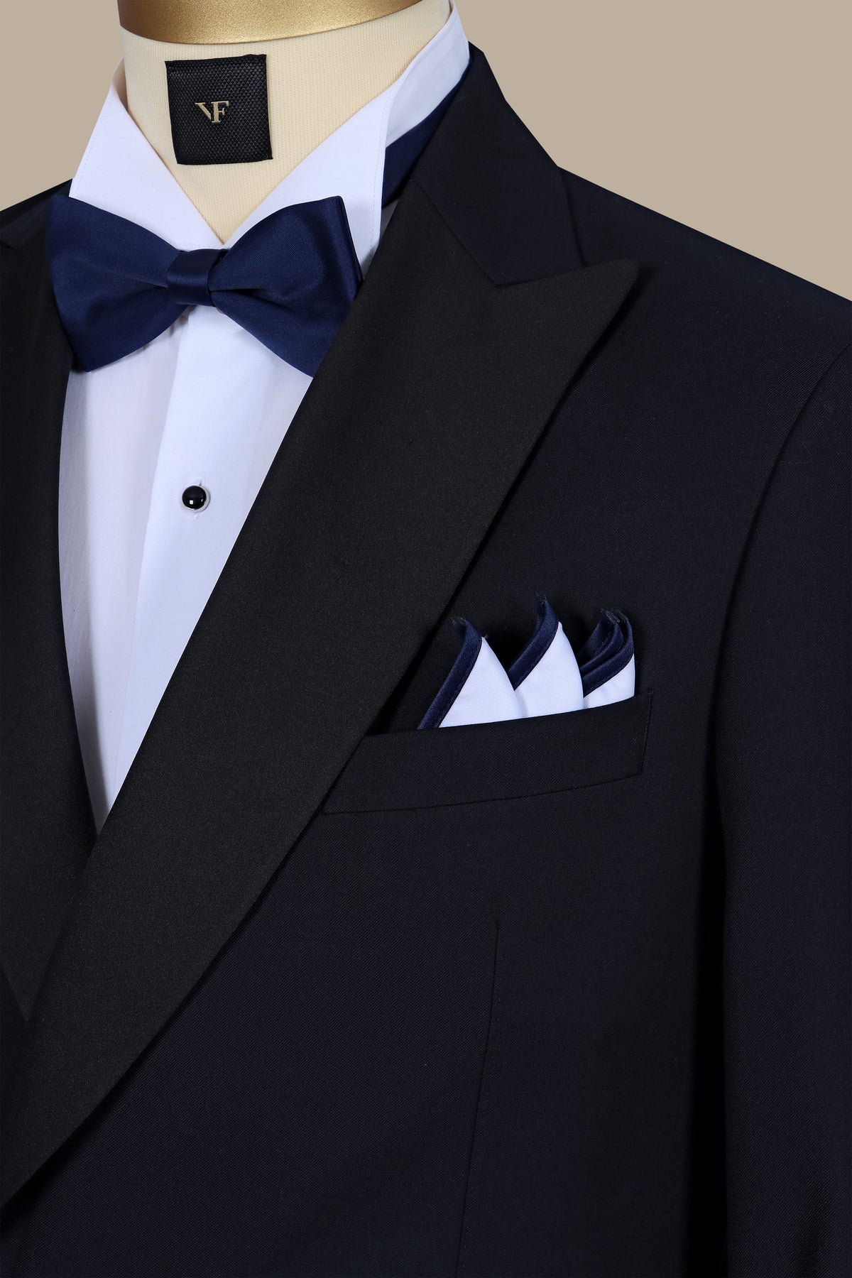 Pocket Square with Satin Piping