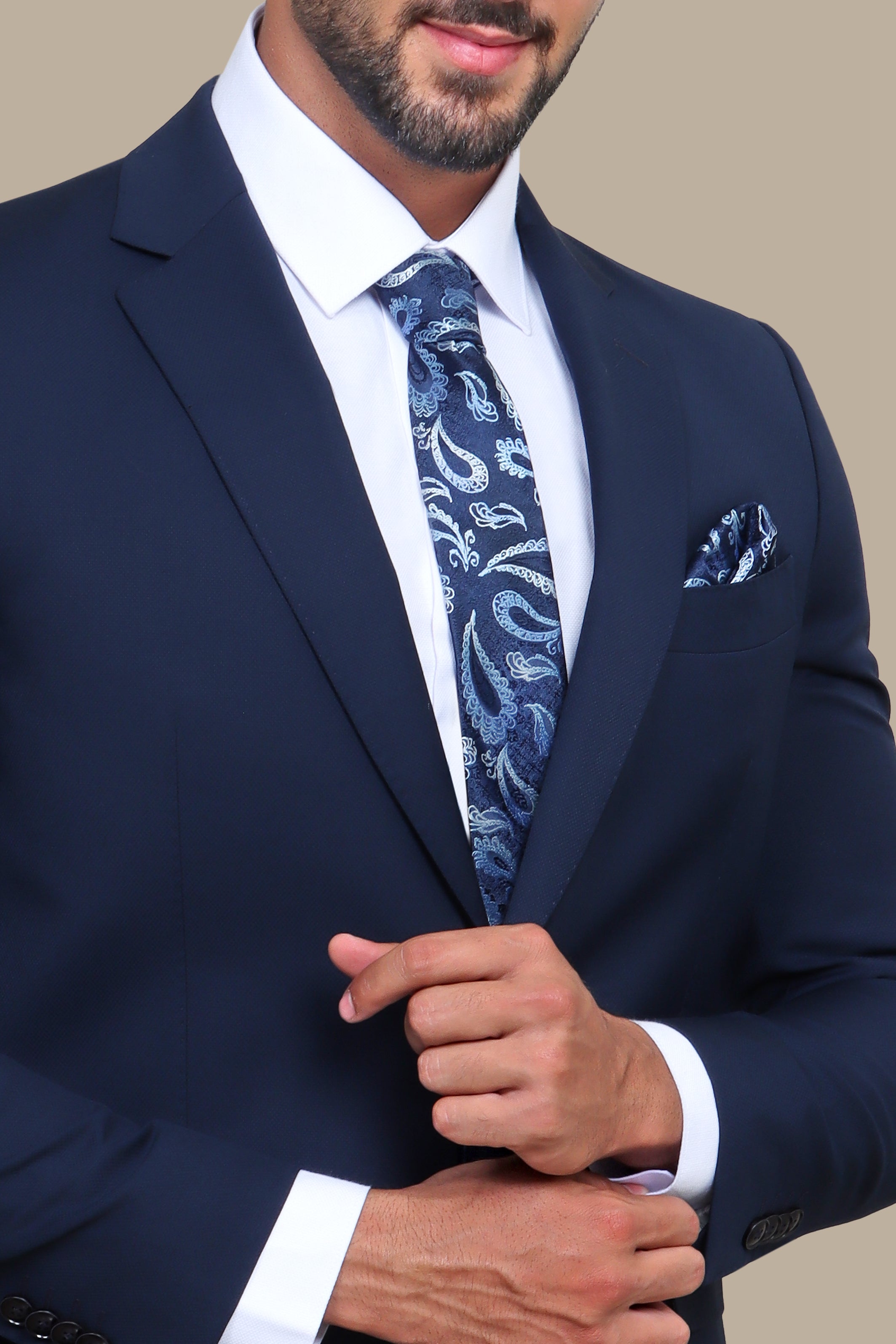 Navy Notch Lapel Drop 4 Suit: A Dapper Choice for Any Occasion