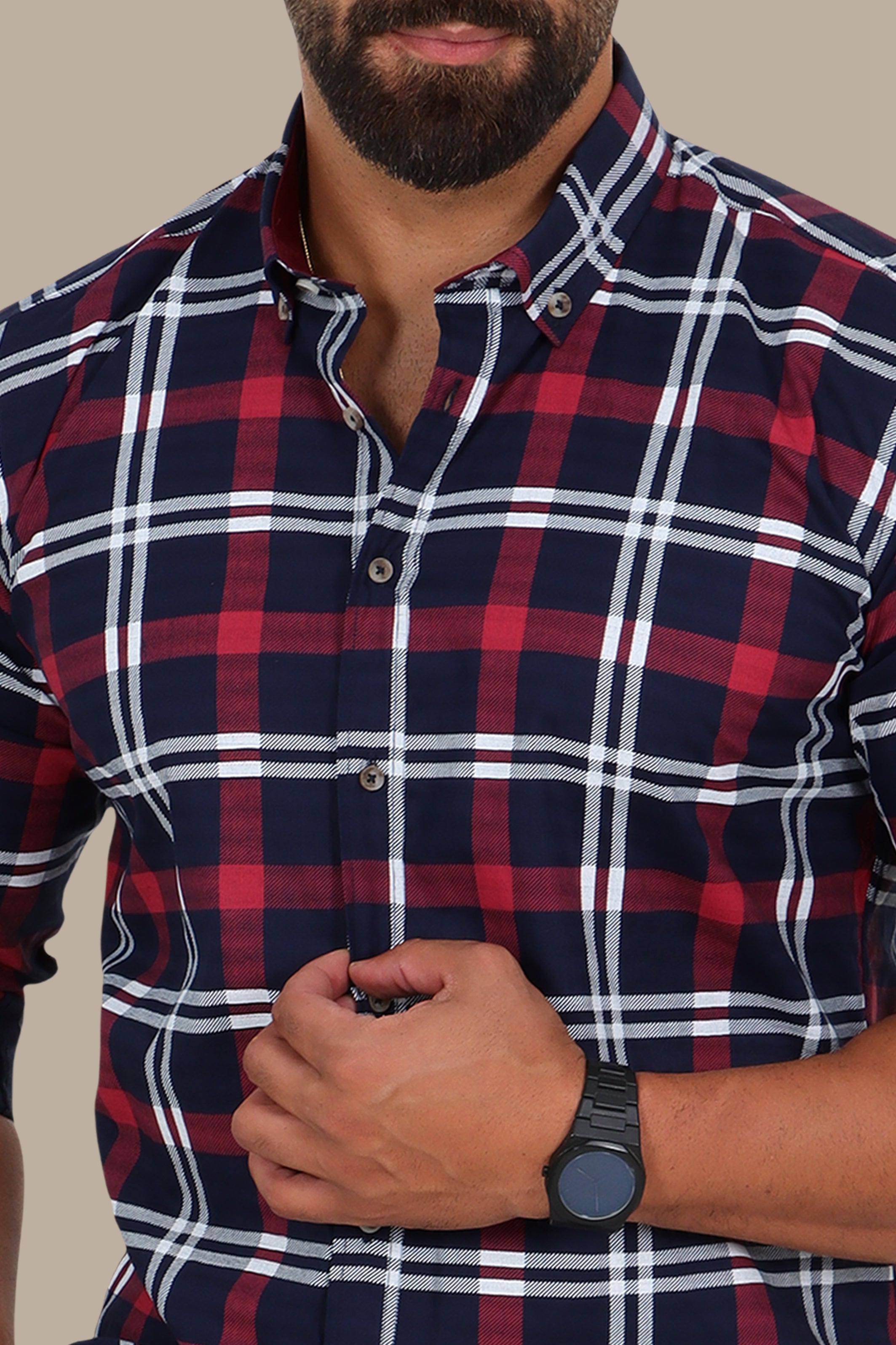 Classic Plain Button-Down Shirt
