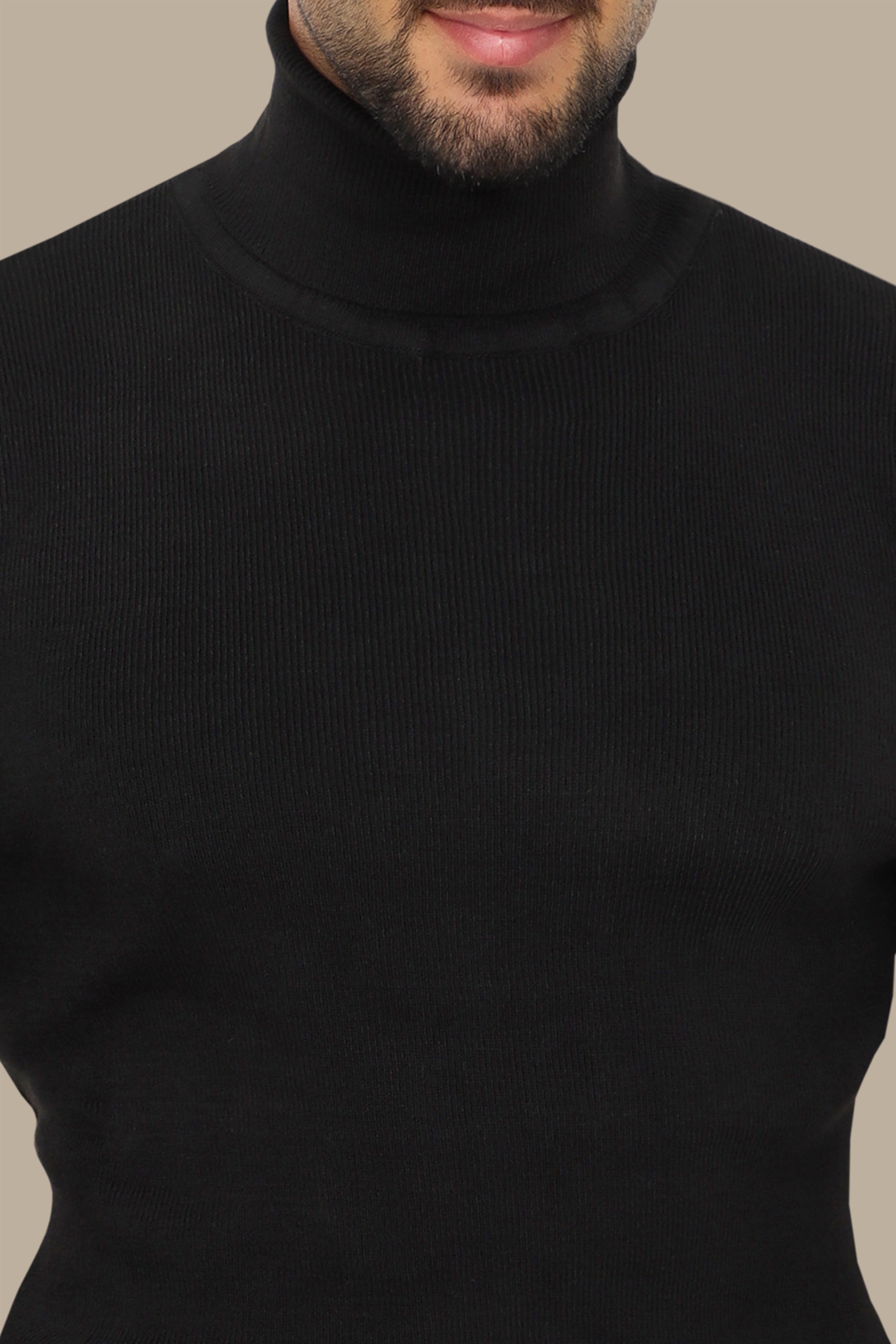 Black Turtleneck Sweater