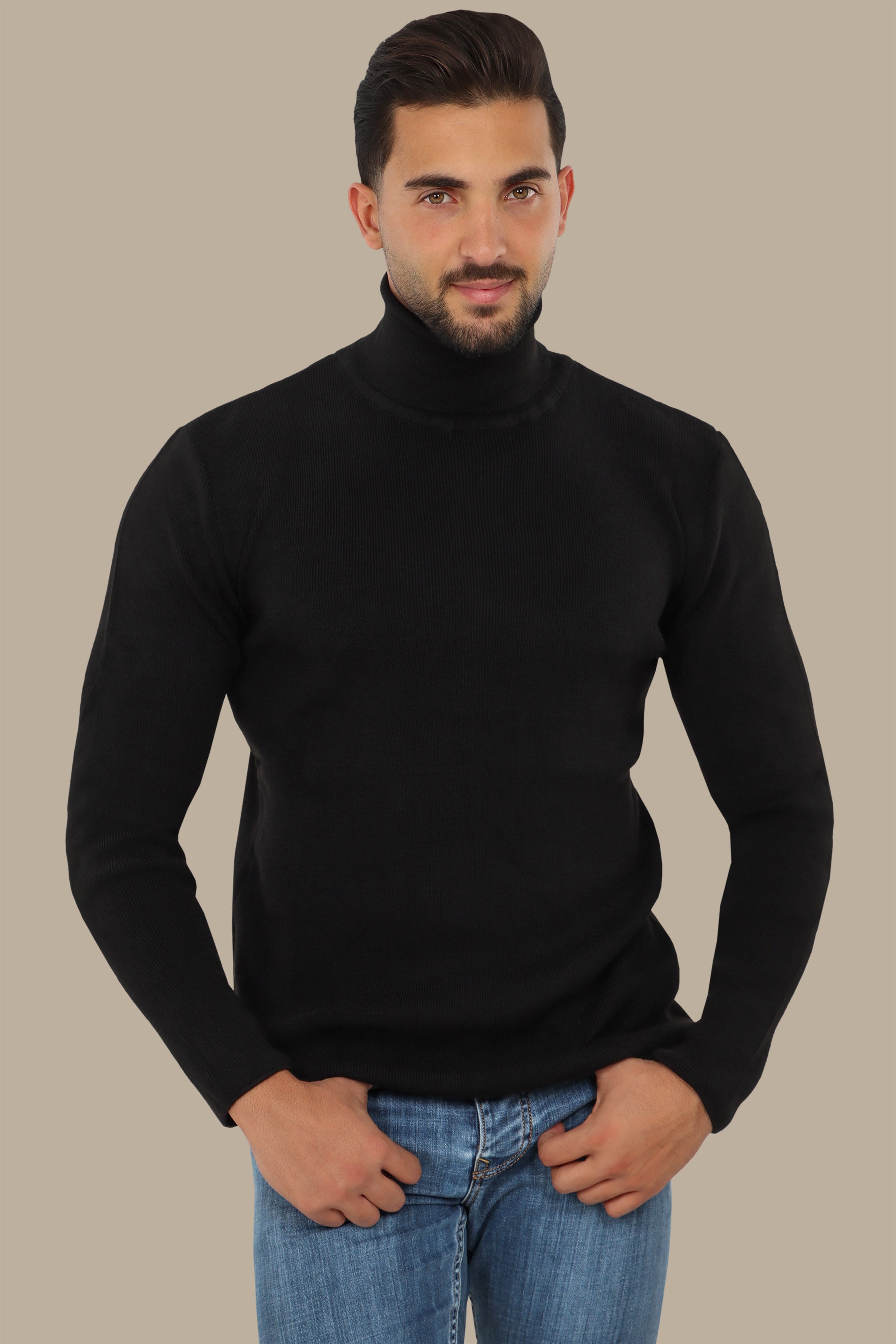 Black Turtleneck Sweater