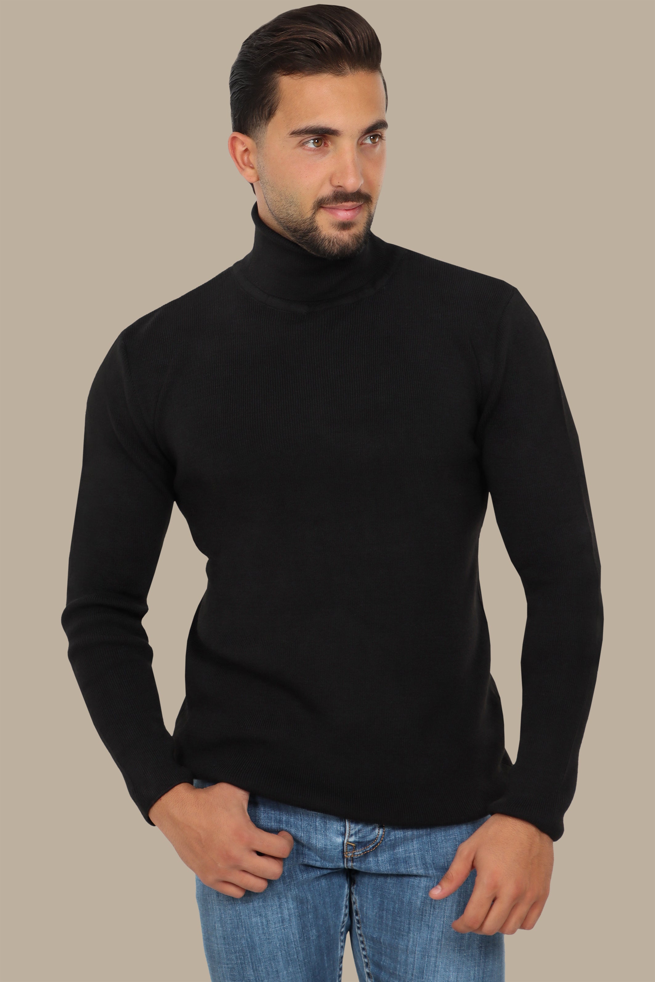 Black Turtleneck Sweater