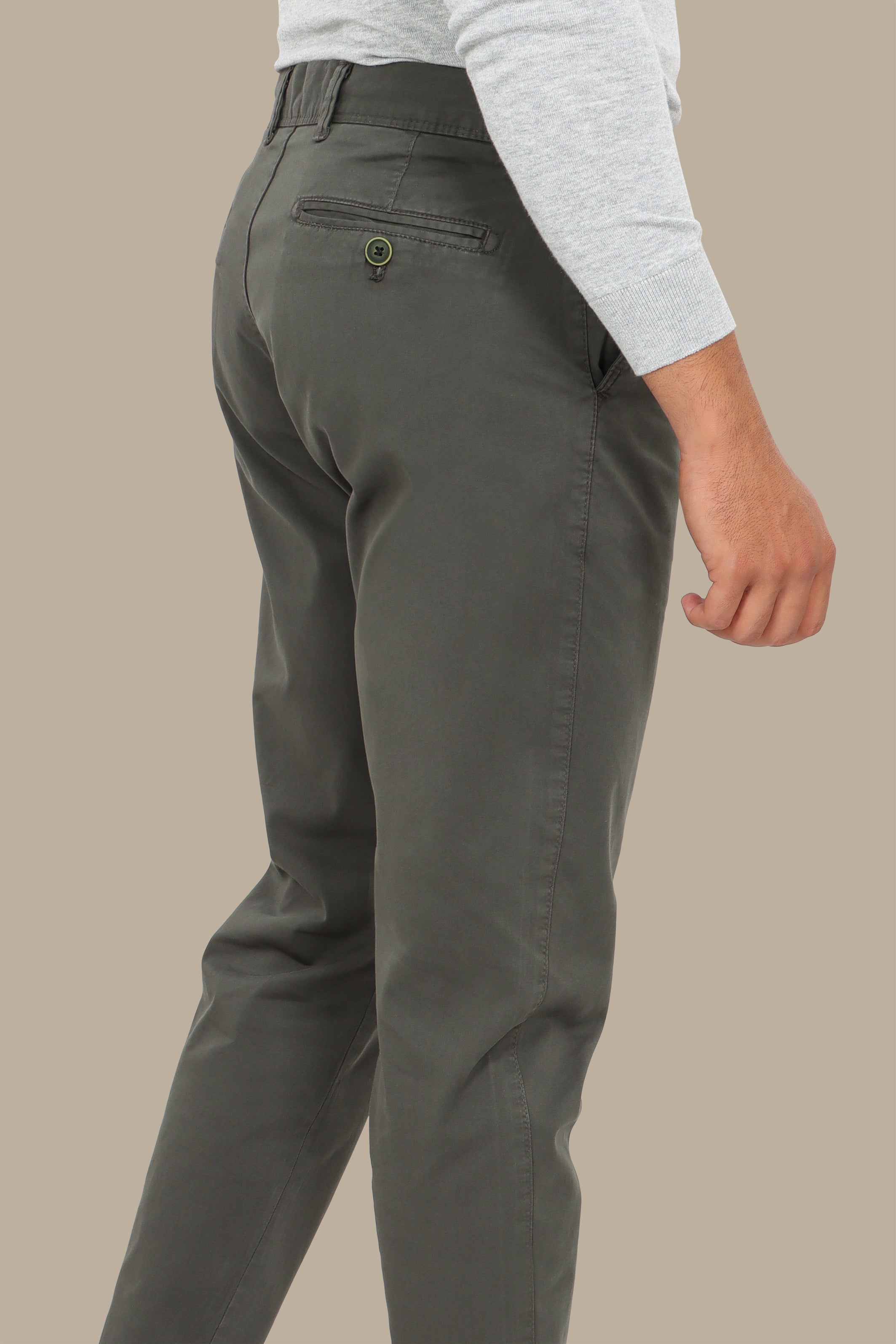 Khaki Plain Chinos