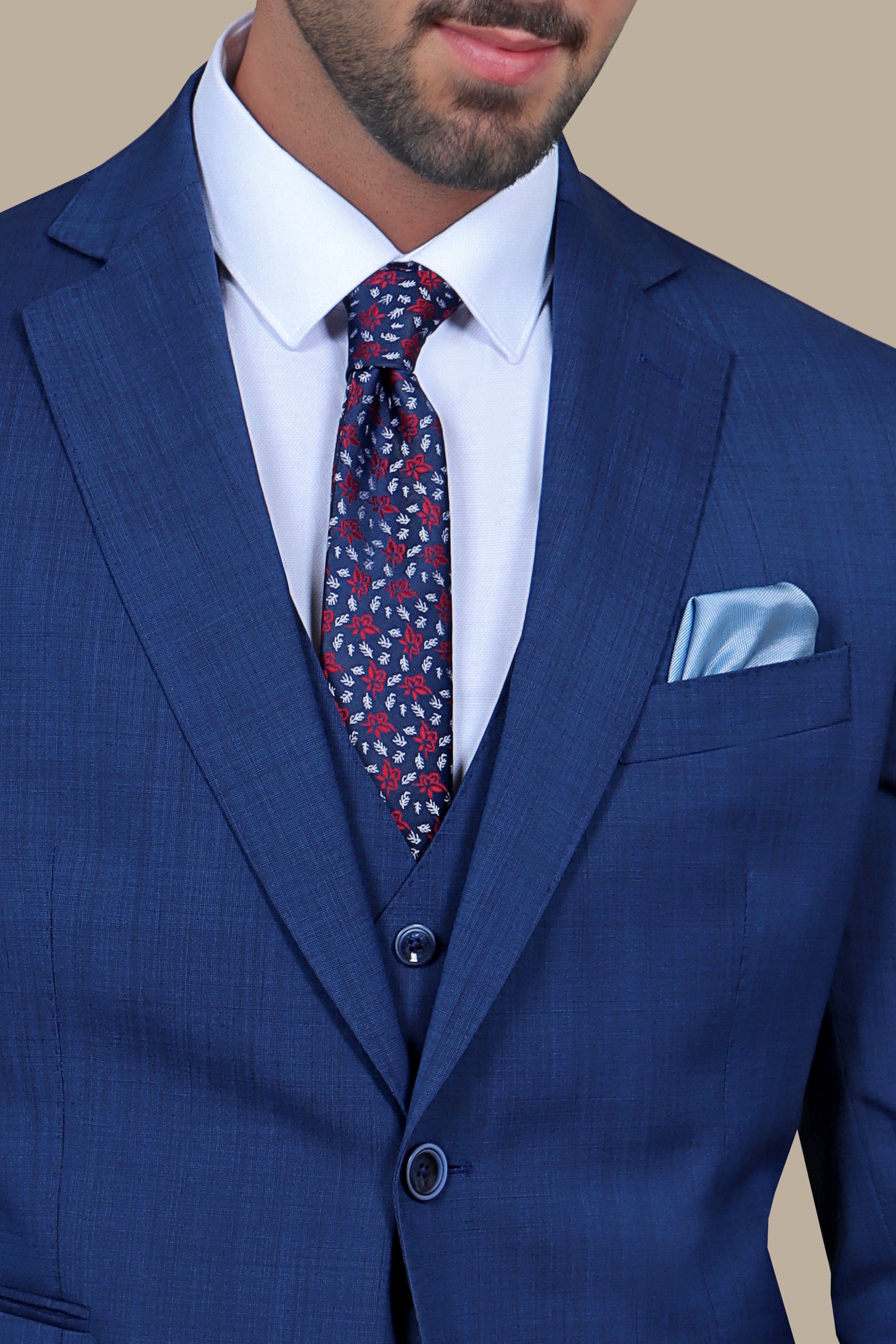 Indigo Sophistication: Wool Notch Filafil 3-Piece Suit