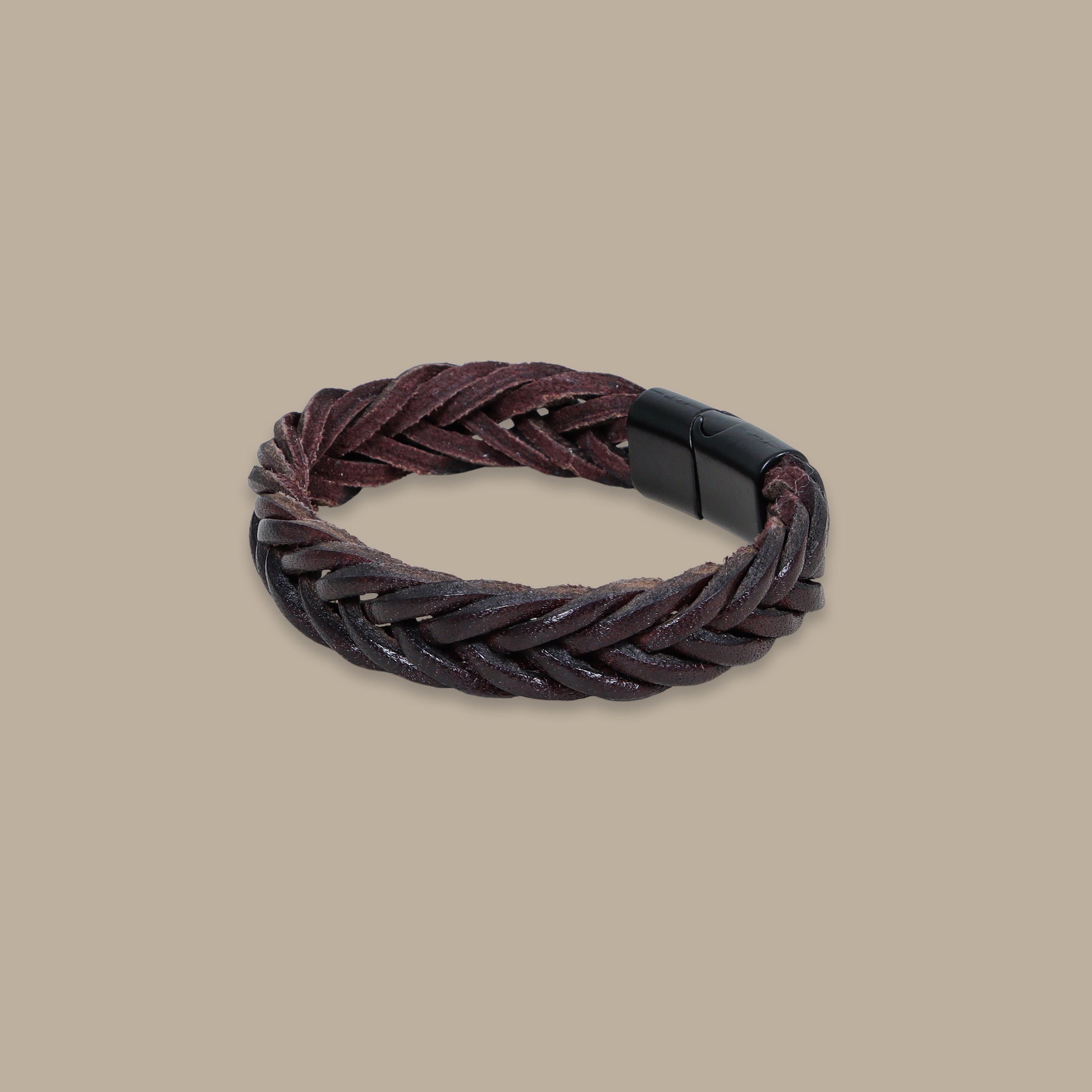 Leather Bracelet One Layer – Burgundy