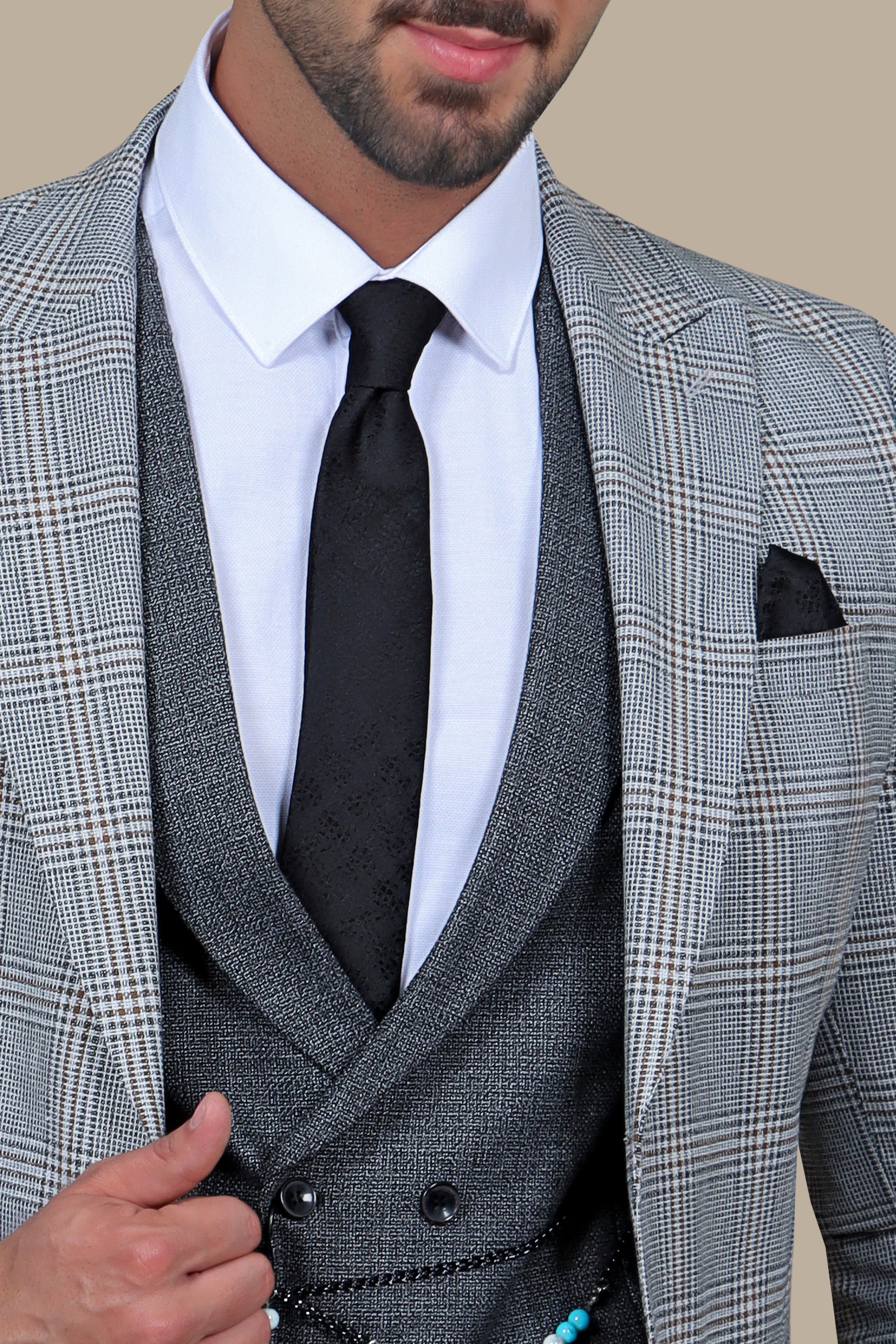 Gray Power: Mix and Match 3-Piece Suit for Endless Style Possibilities