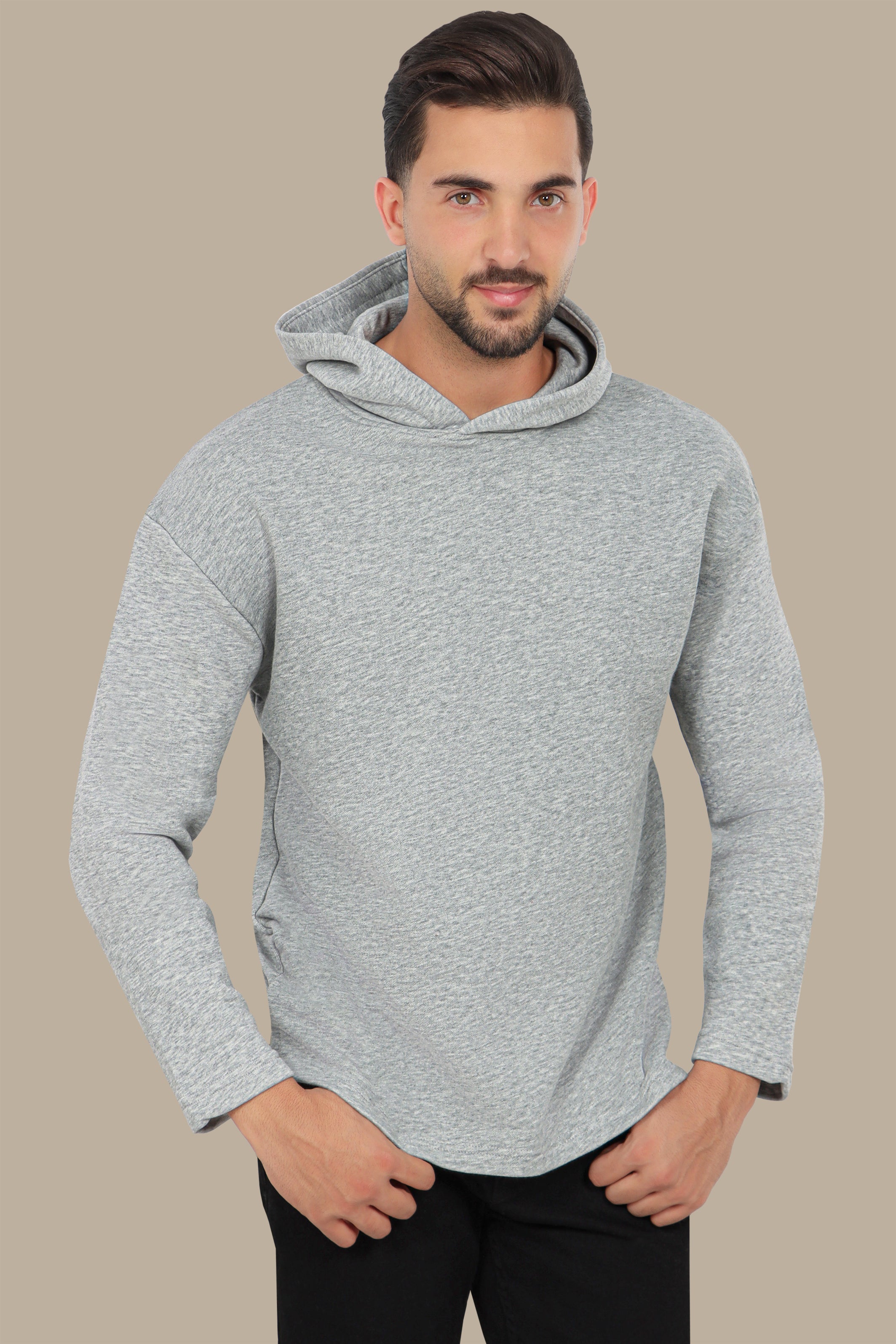 Essential Comfort Grey Basic Sweatshirt Hoodie