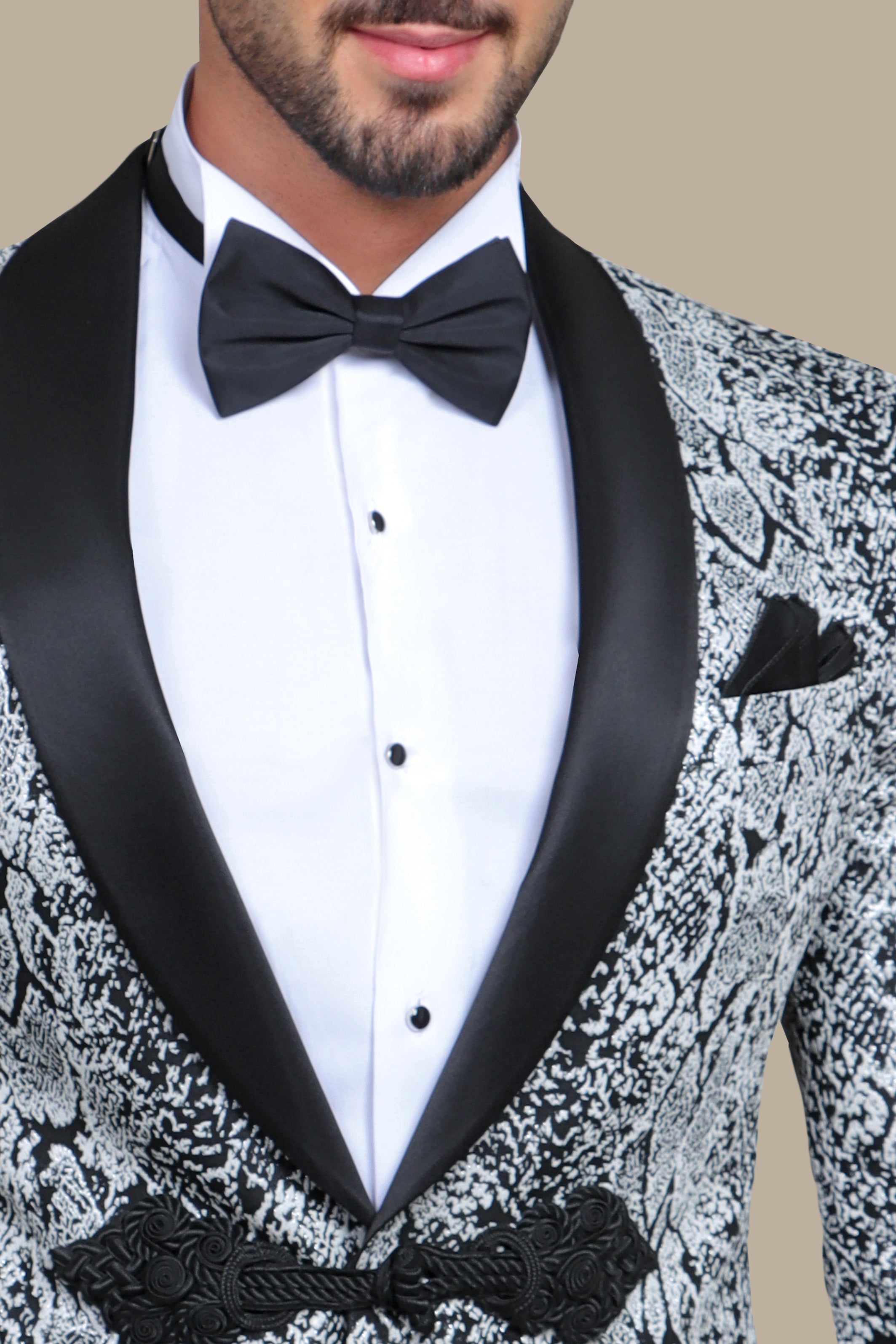 Exotic Opulence: Tuxedo Snake Print