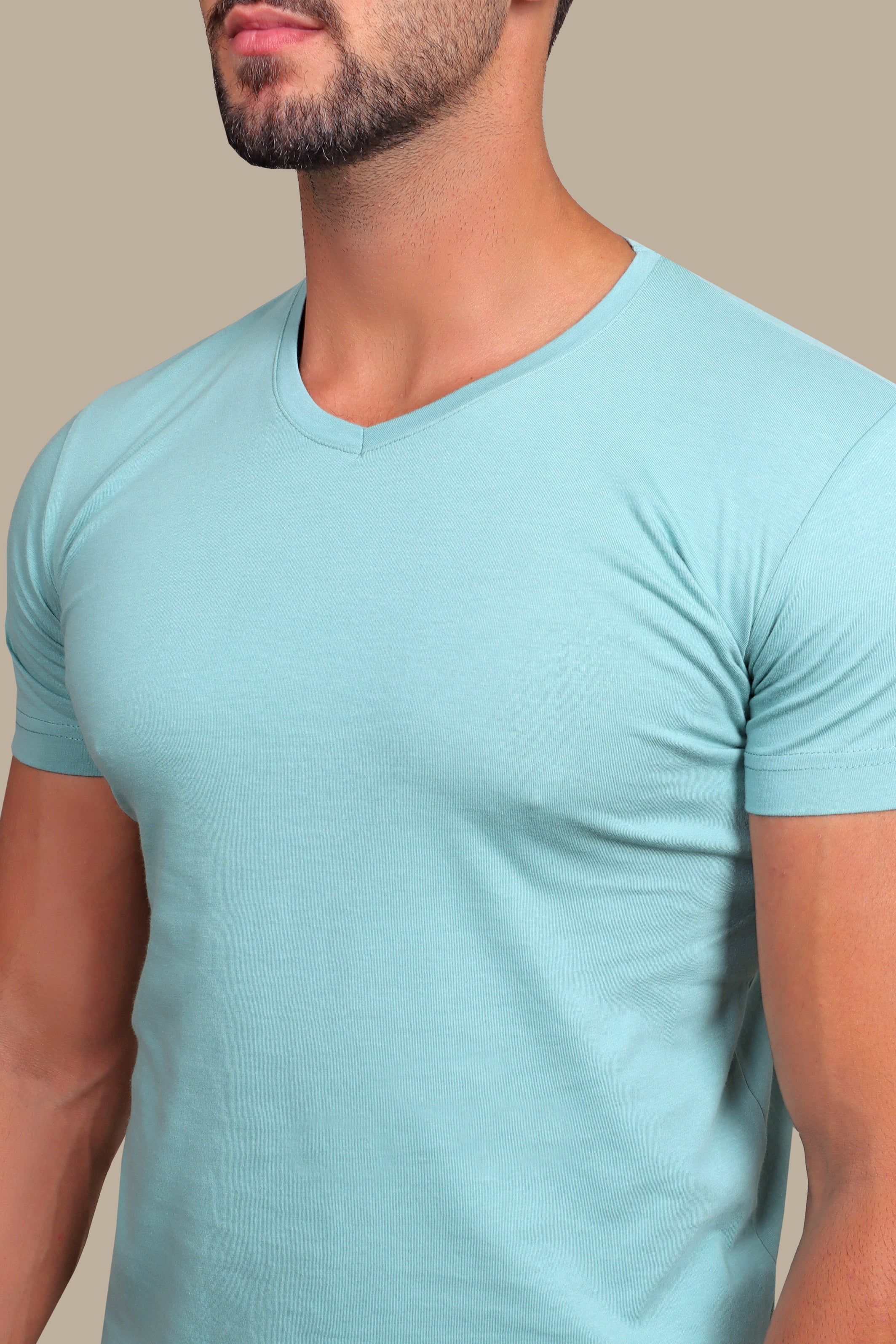 Classic Green V-Neck T-Shirt