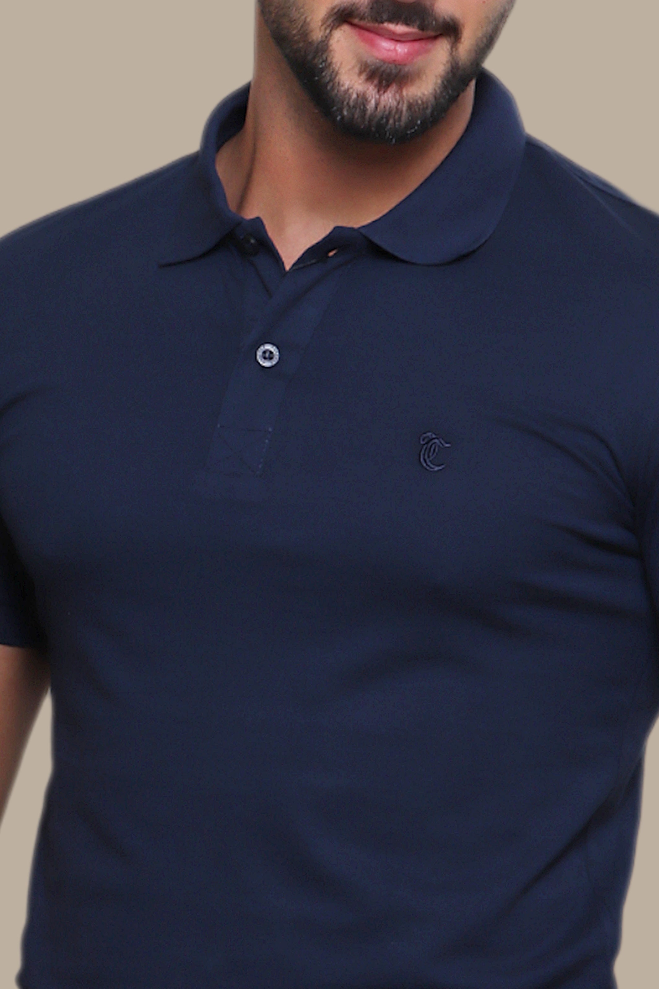 Dark Blue Basic Polo